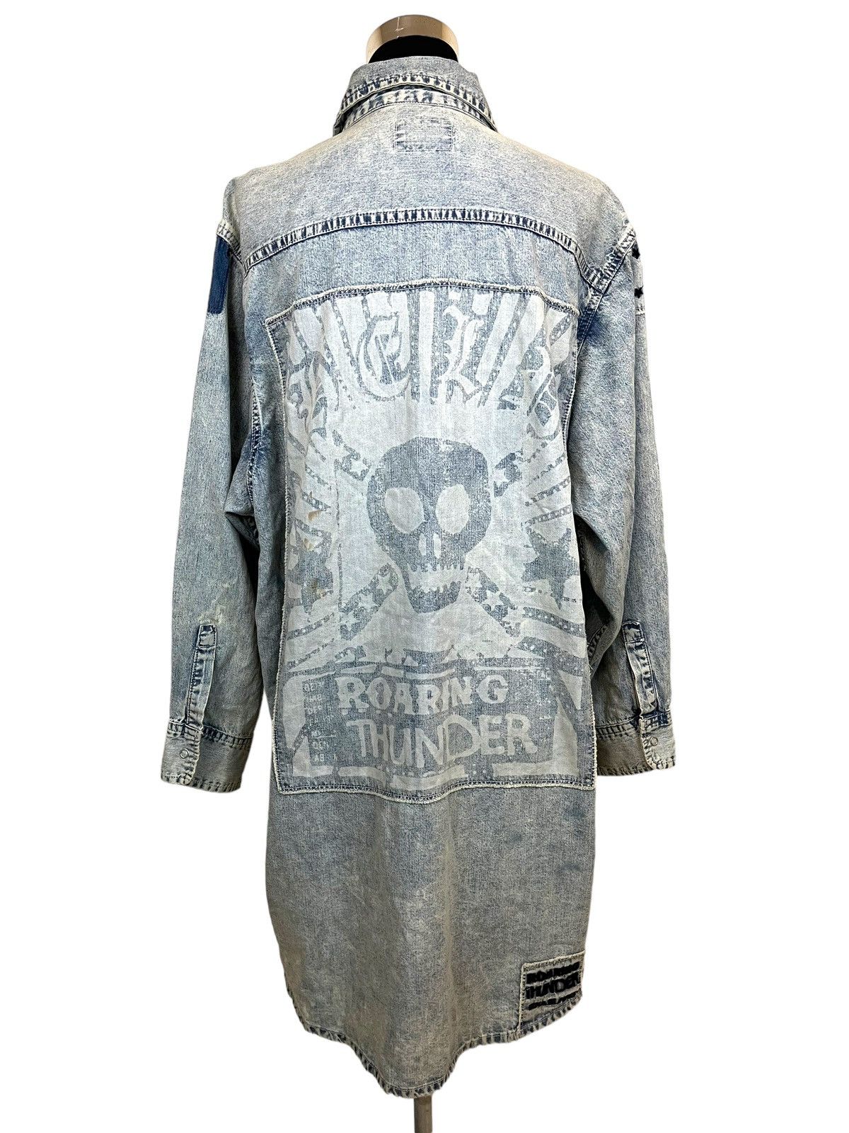 image of Vintage Japanesebrand Rna Slang Oversize Shirt Unisex in Denim, Women's (Size Medium)