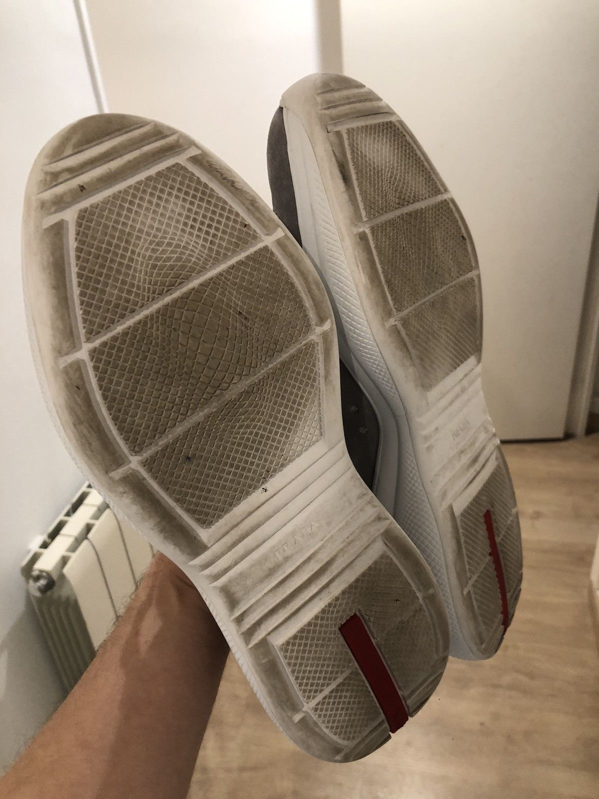 Prada Grey Prada Sneakers for Luna Rossa Size US 9 / EU 42 - 12 Thumbnail