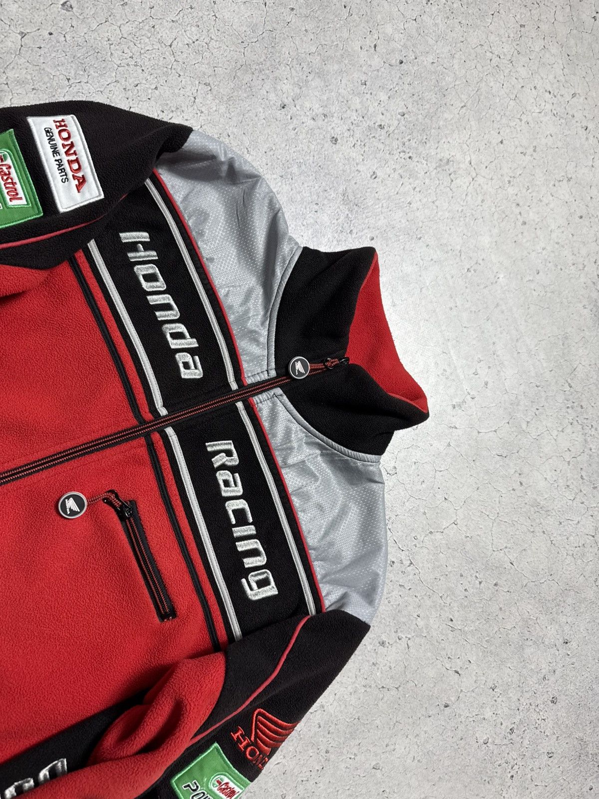 Honda Honda Racing Full Zip Fleece Jacket Vintage Size US XS / EU 42 / 0 - 6 Thumbnail