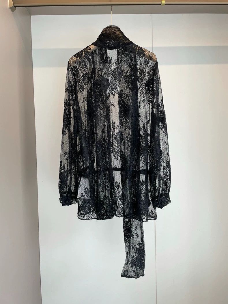 Balenciaga Balenciaga Black lace shirt 2502-Nextarrow Size M / US 6-8 / IT 42-44 - 3 Thumbnail