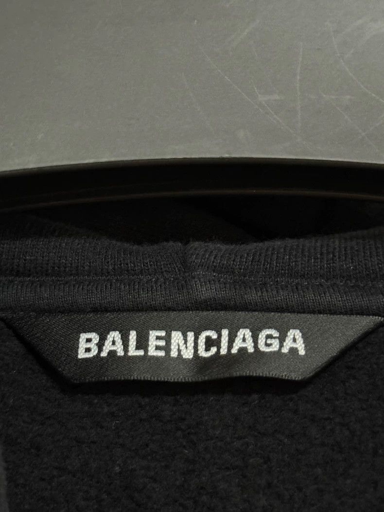 Balenciaga Balenciaga Embroidered Double B Pattern Logo Hoodie, Black Size US S / EU 44-46 / 1 - 3 Thumbnail