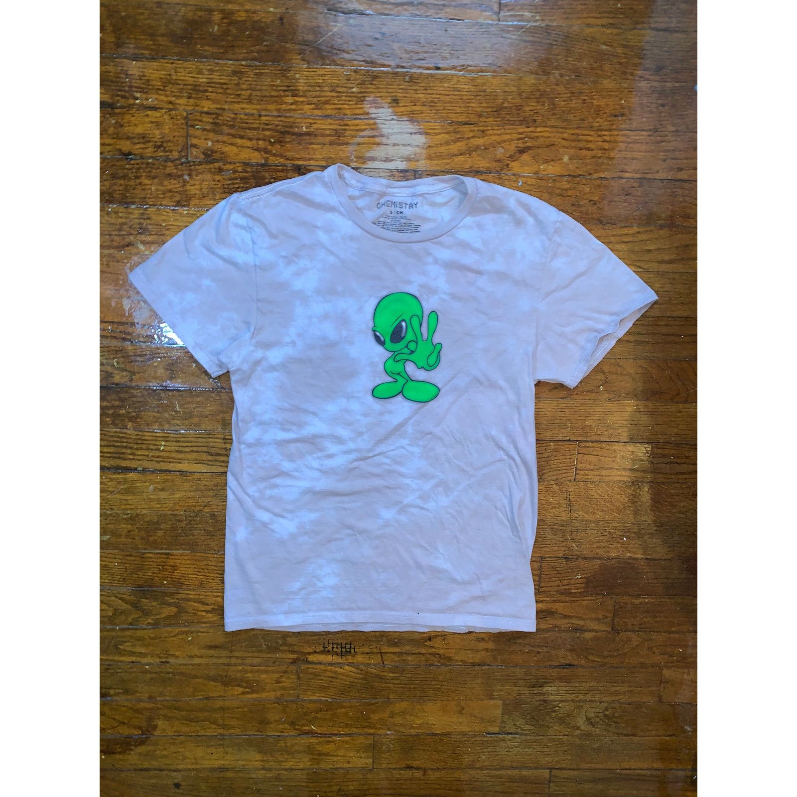 Chemistry Alien Peace Sign Tie Dye T Shirt Small Streetwear Graphic Size US S / EU 44-46 / 1 - 2 Thumbnail