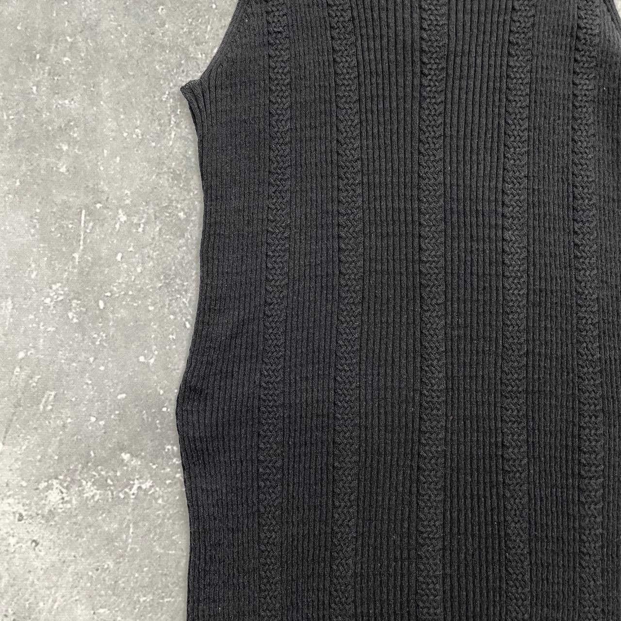 Chanel Vintage Chanel Ribbed Sleeveless Tank Top Logo Women’s Black Size XS / US 0-2 / IT 36-38 - 21 Thumbnail