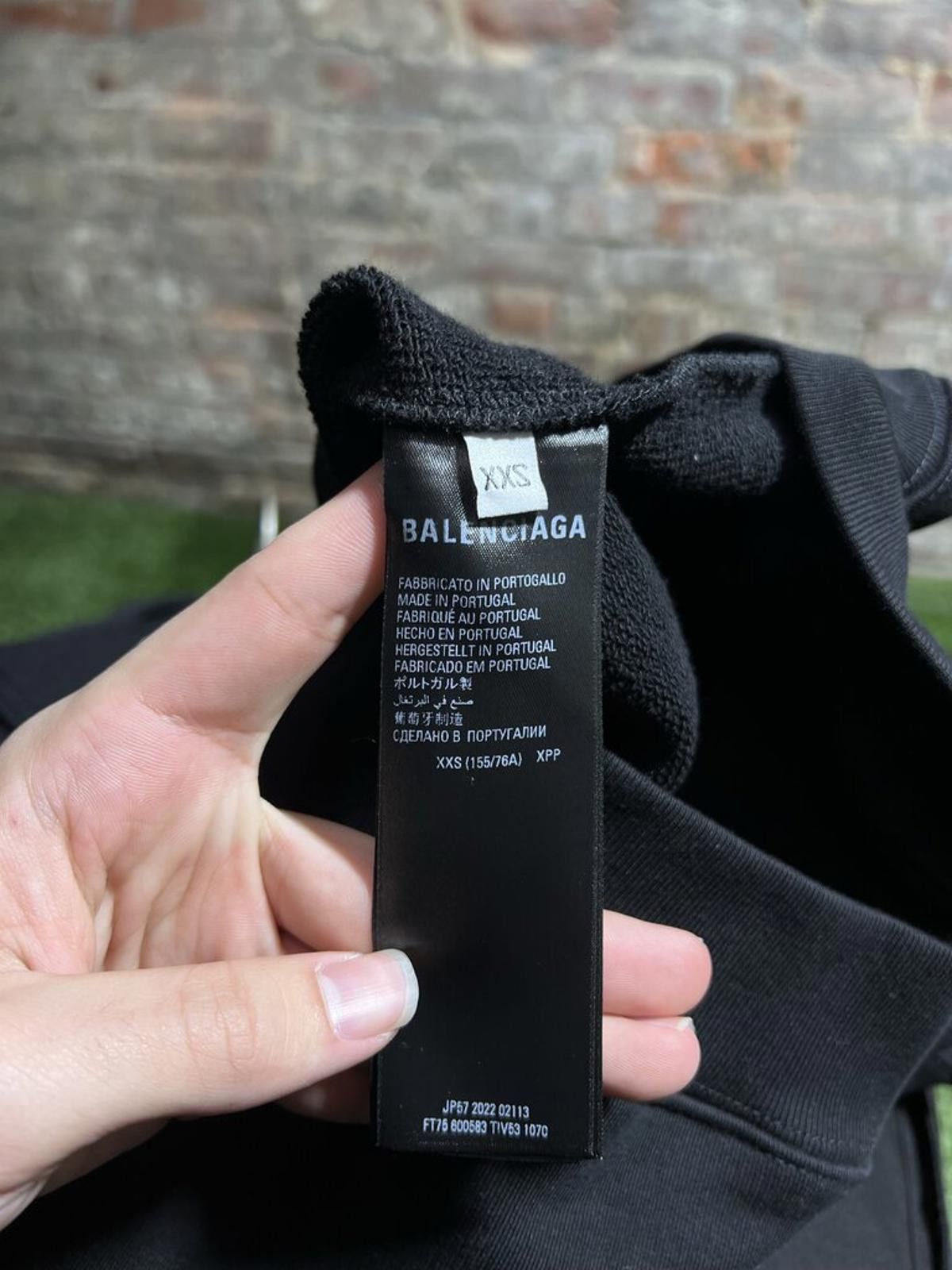 Balenciaga Balenciaga Campaign Hoodie Black Sz. XXS Size ONE SIZE - 4 Thumbnail