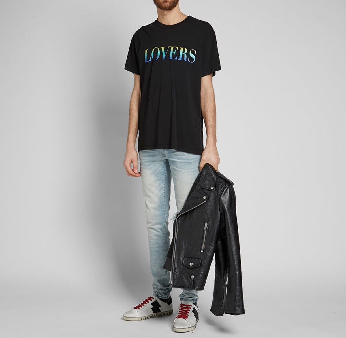 Amiri Lovers front & back print tee Size US L / EU 52-54 / 3 - 3 Thumbnail