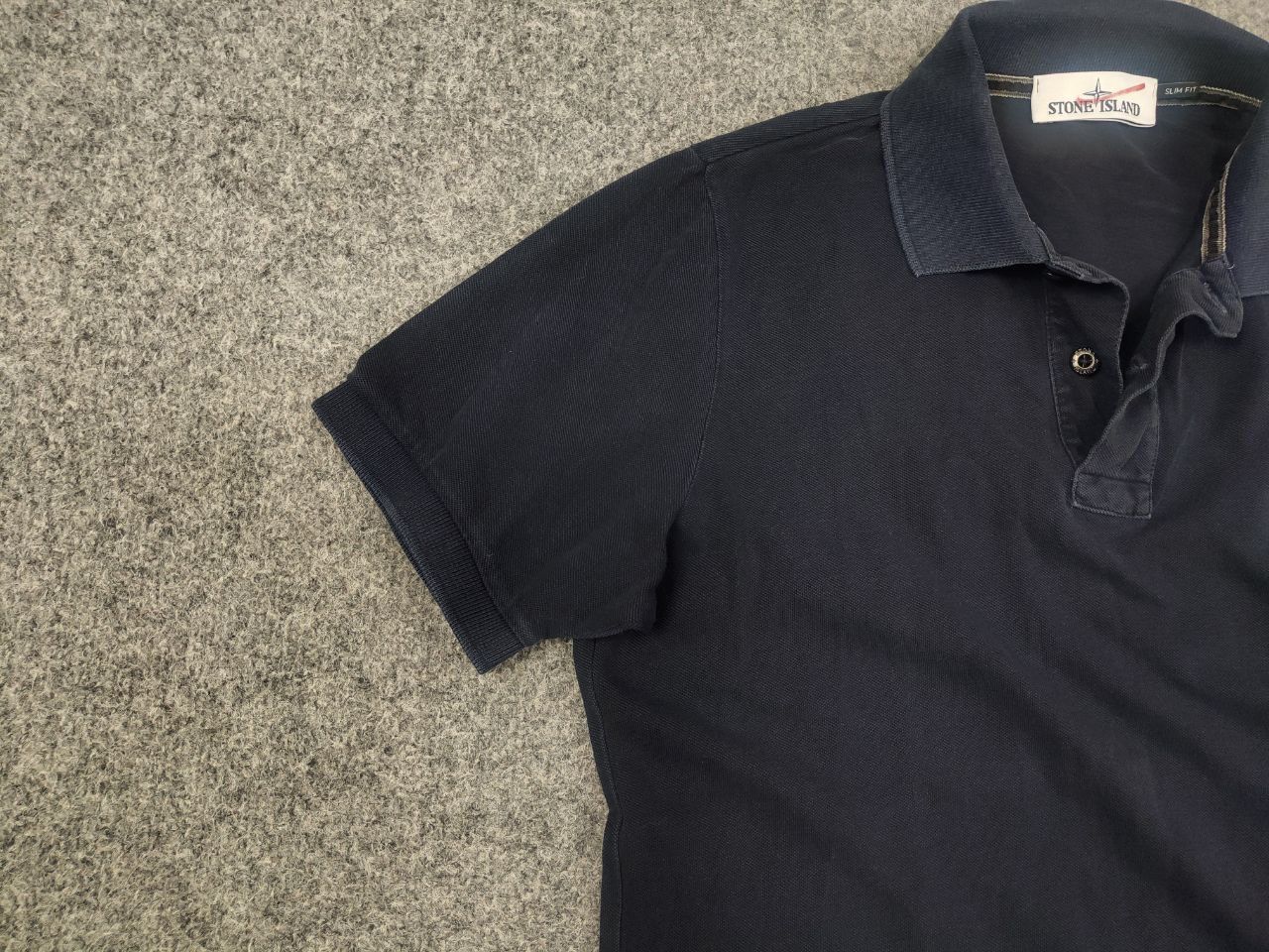 Vintage Stone Island patch program polo t shirt Navy Pigment Dyed Size US S / EU 44-46 / 1 - 6 Thumbnail