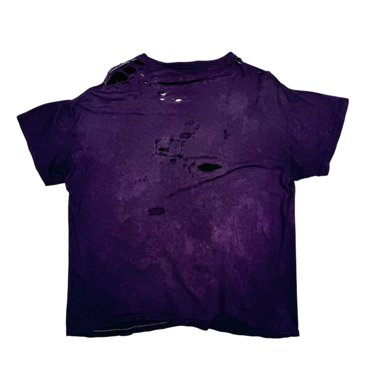 Russell Athletic VINTAGE THRASHED FADED REPAIRED PURPLE T-SHIRT Size US M / EU 48-50 / 2 - 9 Thumbnail