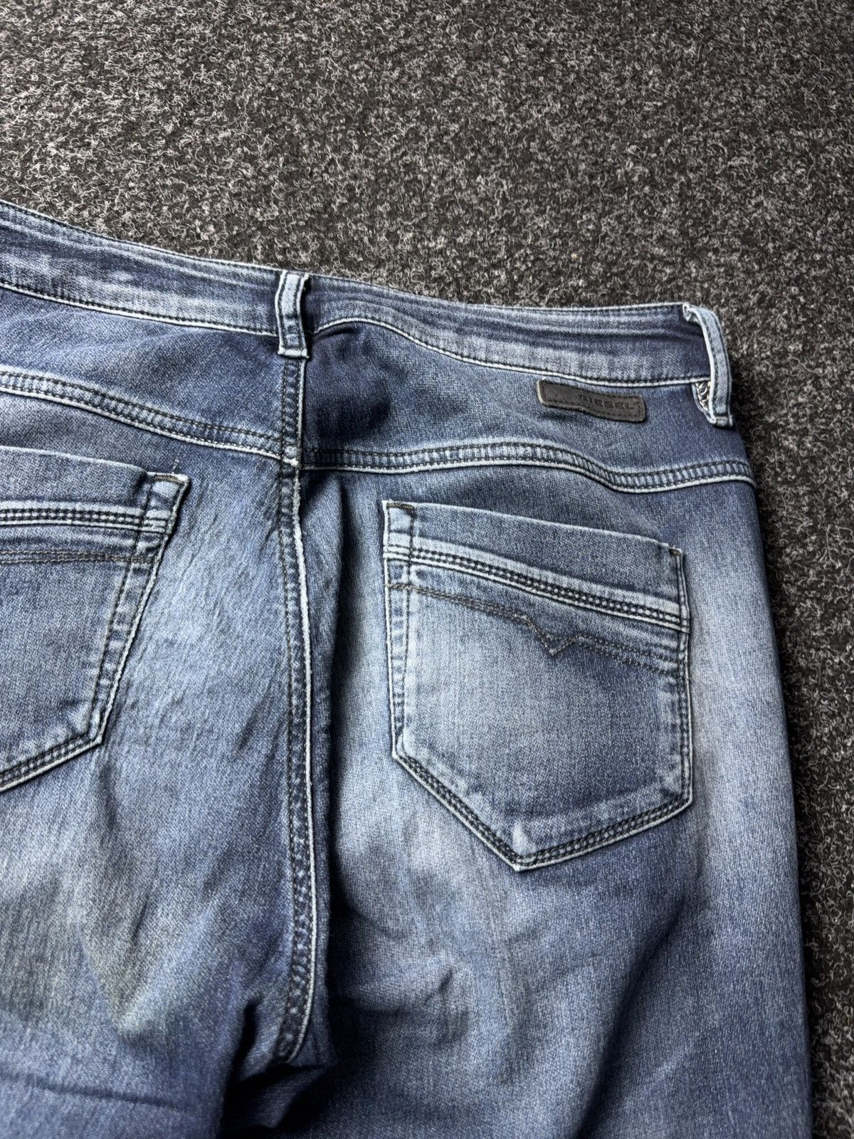 Diesel Luxury Diesel Fayza Vintage Blue Relaxed Tapered Jeans Size 25" / US 0 / IT 36 - 19 Thumbnail
