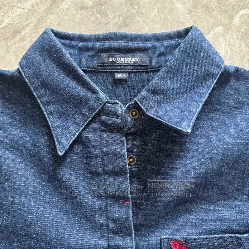 Burberry Burberry Blue Cotton Blend Short Sleeve Shirt. Size S / US 4 / IT 40 - 9 Thumbnail