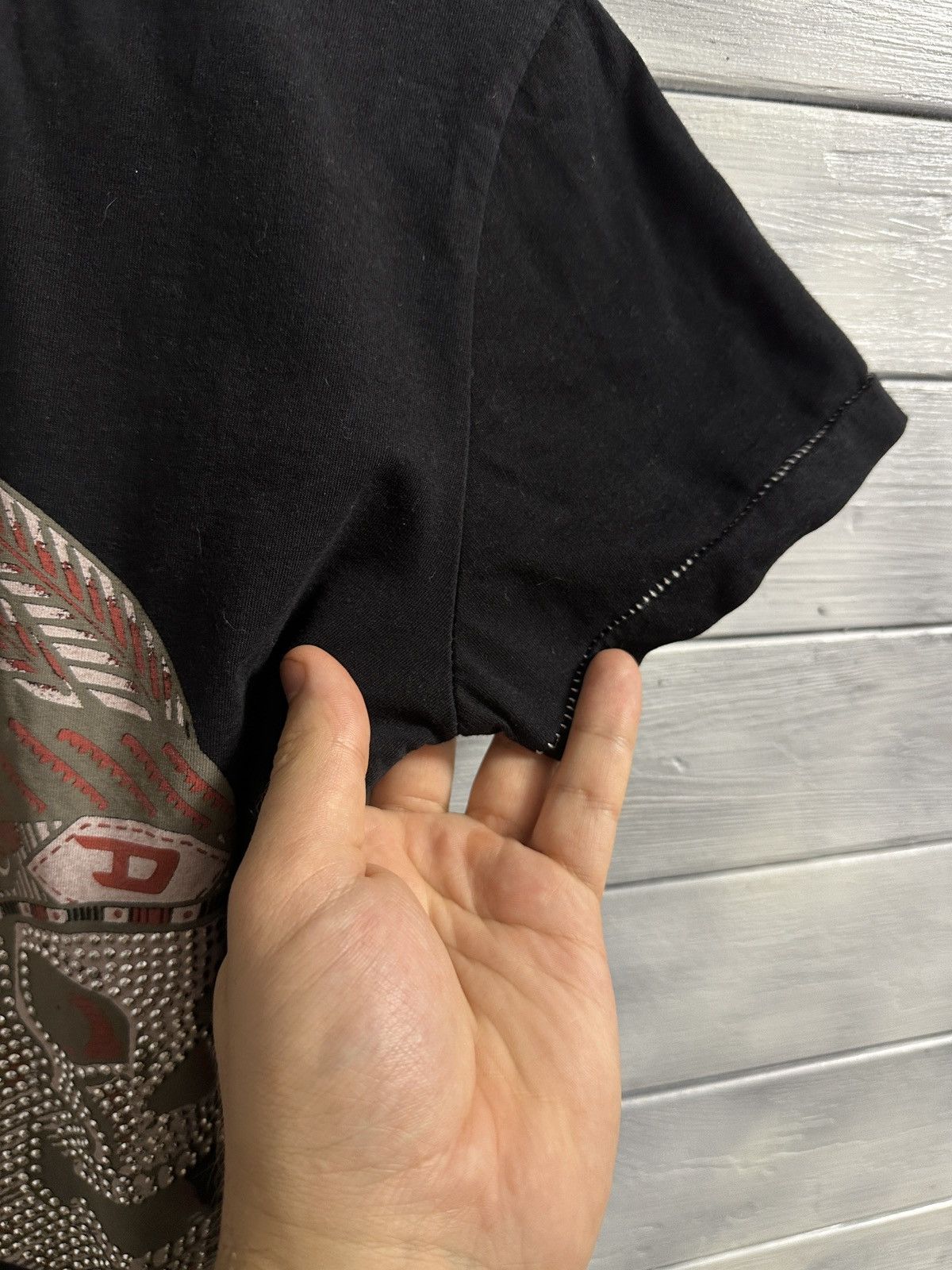 Diesel Rare Vintage T-Shirt Diesel Skull Punk Logo Y2K Size M / US 6-8 / IT 42-44 - 5 Thumbnail