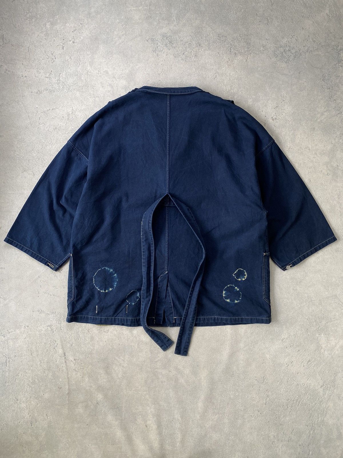 Kapital RARE Kapital USN WW2 Denim Navy Shawl Collar Jacket Size US L / EU 52-54 / 3 - 7 Thumbnail