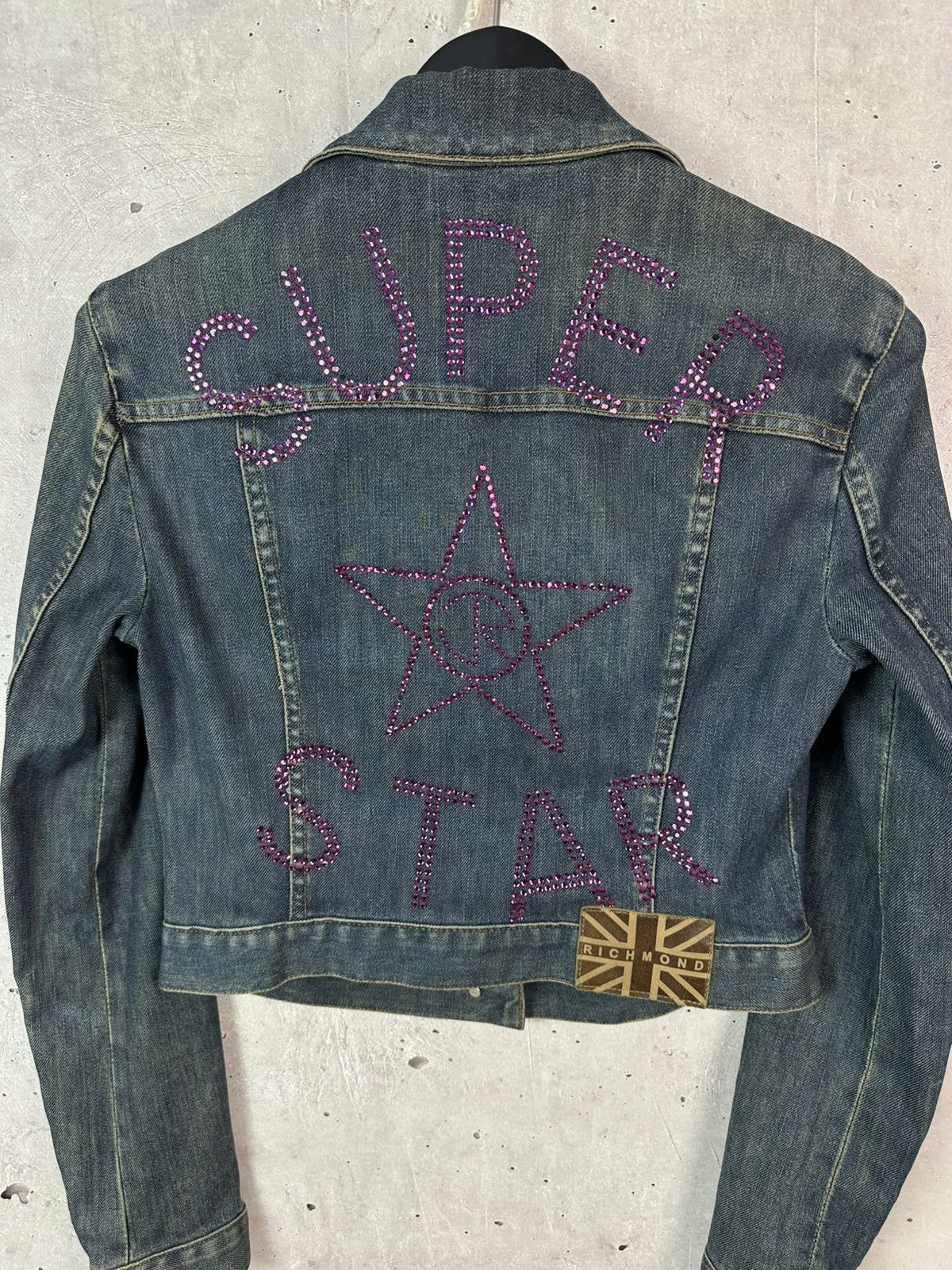 John Richmond Vintage Richmond Sequin Logo Denim Women’s Jacket Size S / US 4 / IT 40 - 7 Thumbnail