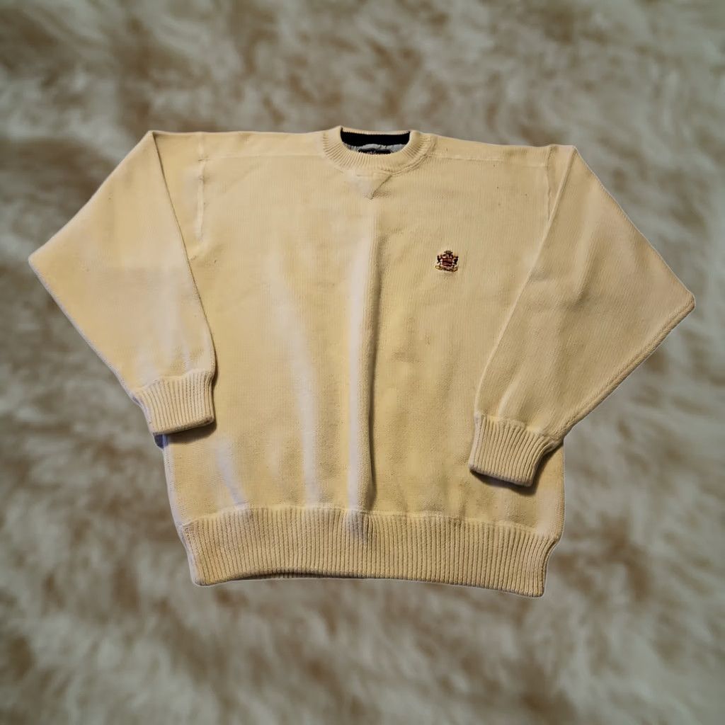 Vintage Vintage Woods & Gray Sweater Large Mens Long Sleeve Ivory Tight Knit Size US L / EU 52-54 / 3 - 1 Thumbnail