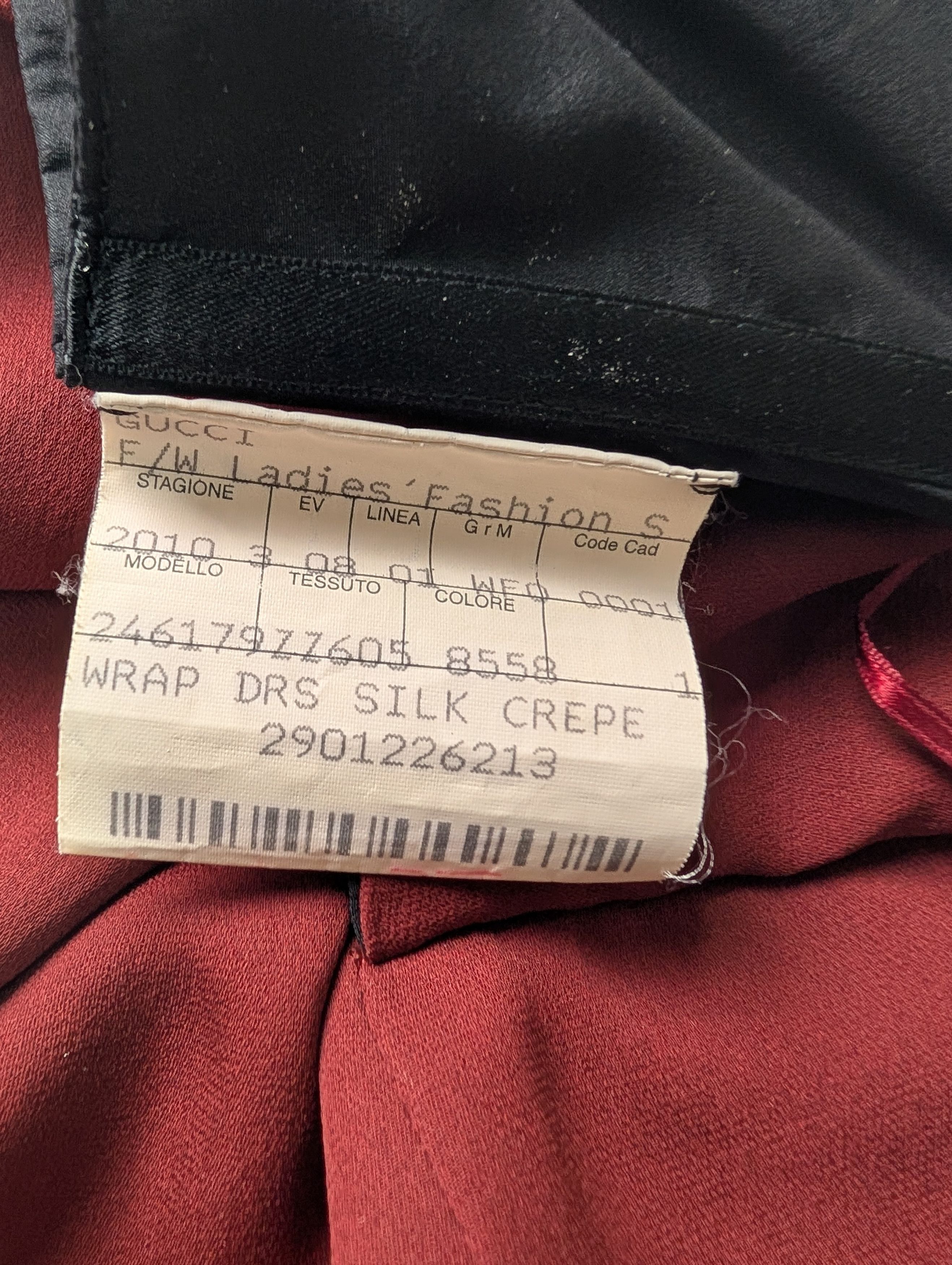 Gucci Gucci Burgundy Asymmetric Dress Size S / US 4 / IT 40 - 6 Thumbnail
