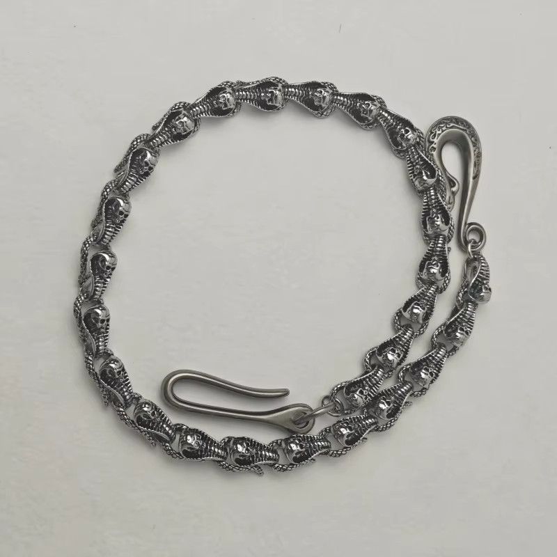 Jewelry Serpentine Skeleton Pants Chain Waist Hip Hop Jewelry Size ONE SIZE - 7 Thumbnail