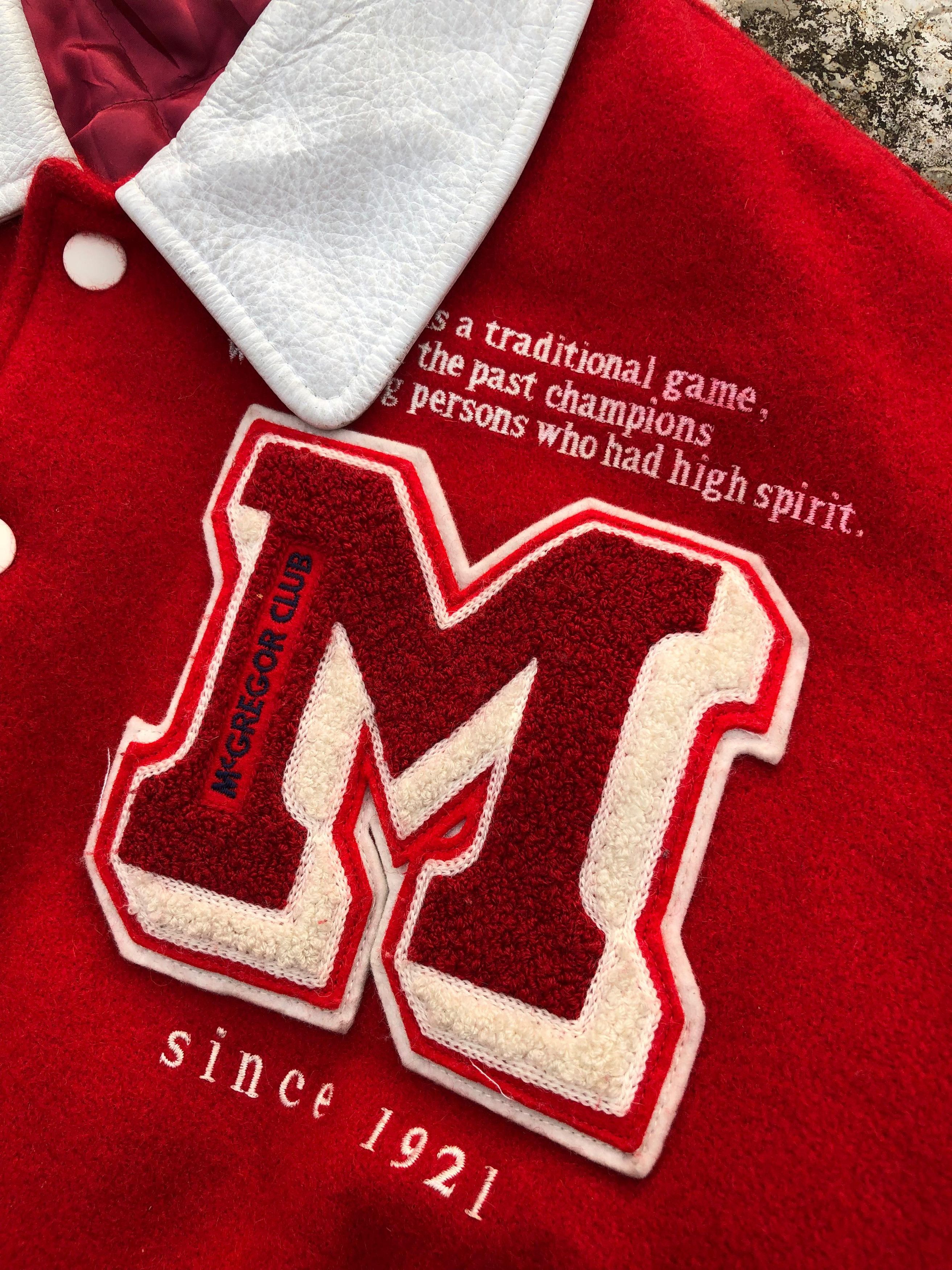 McGregor McGregor Varsity Jacket Red & White Size US M / EU 48-50 / 2 - 4 Thumbnail