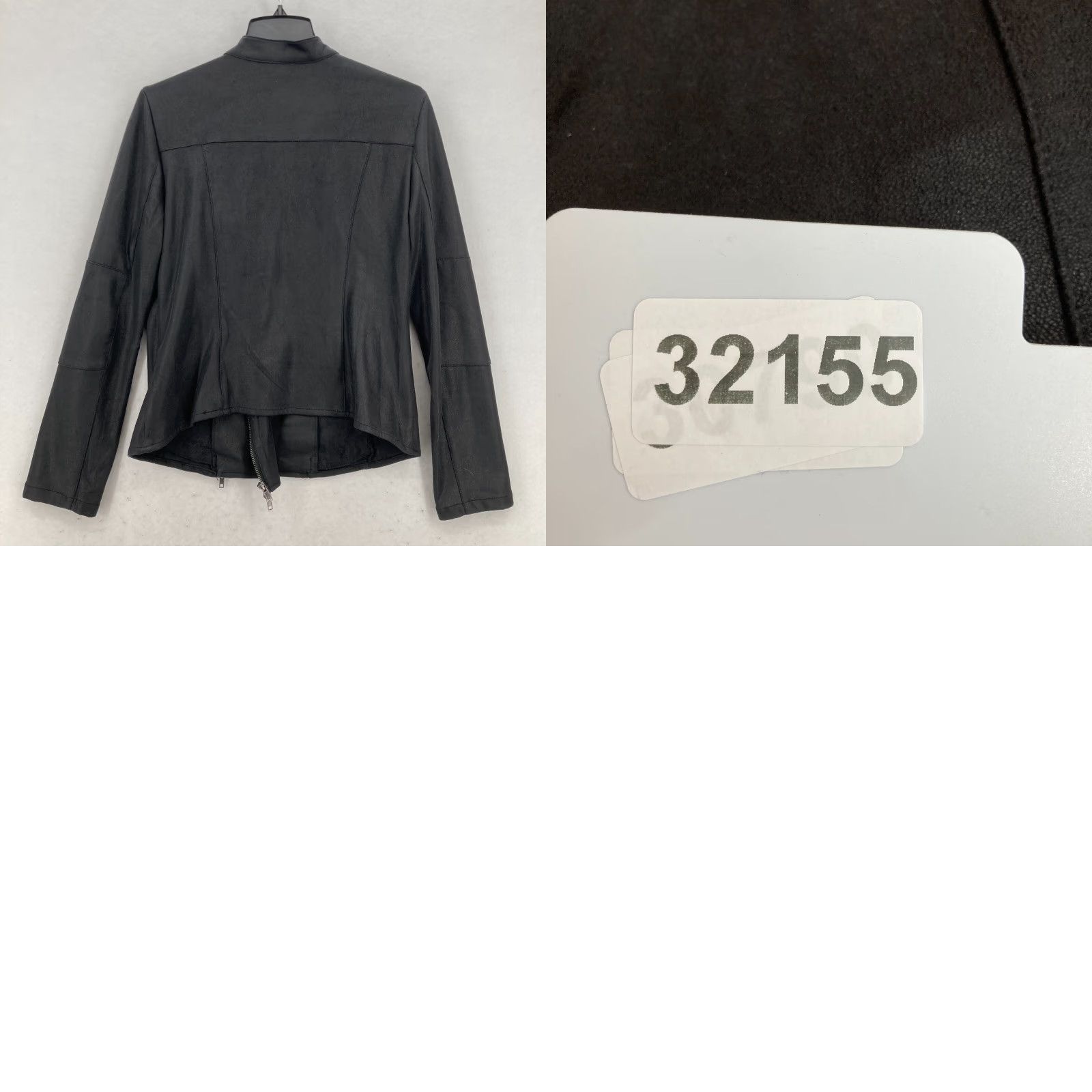 Vintage Miilla David Sueded Asymetrical Jacket Women's L Black Full Zip Motorcycle Jacket Size L / US 10 / IT 46 - 9 Thumbnail