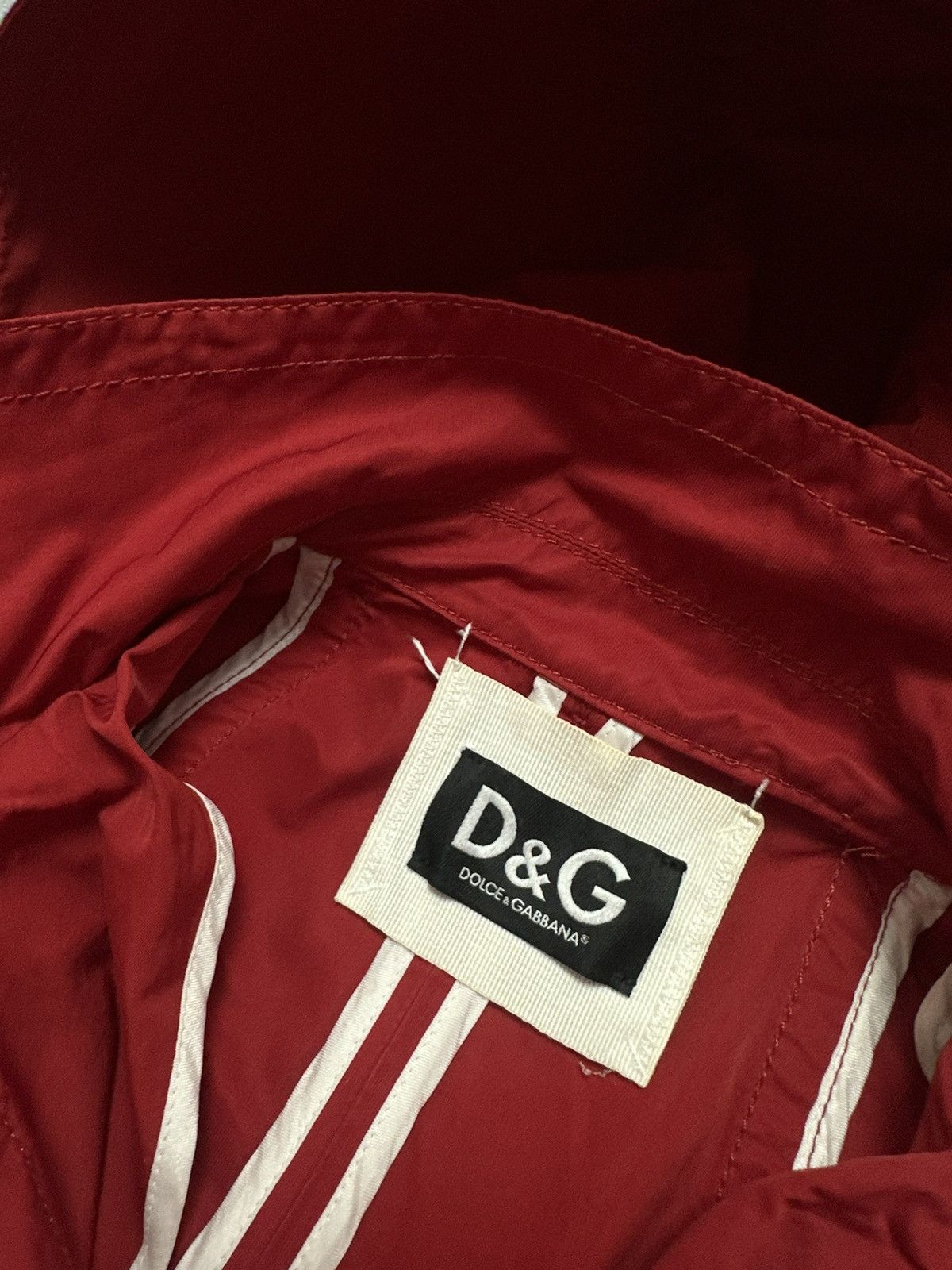 Dolce & Gabbana Vintage 90s Dolce Gabbana Rain Hooded Jacket D&G Trench Size M / US 6-8 / IT 42-44 - 6 Thumbnail