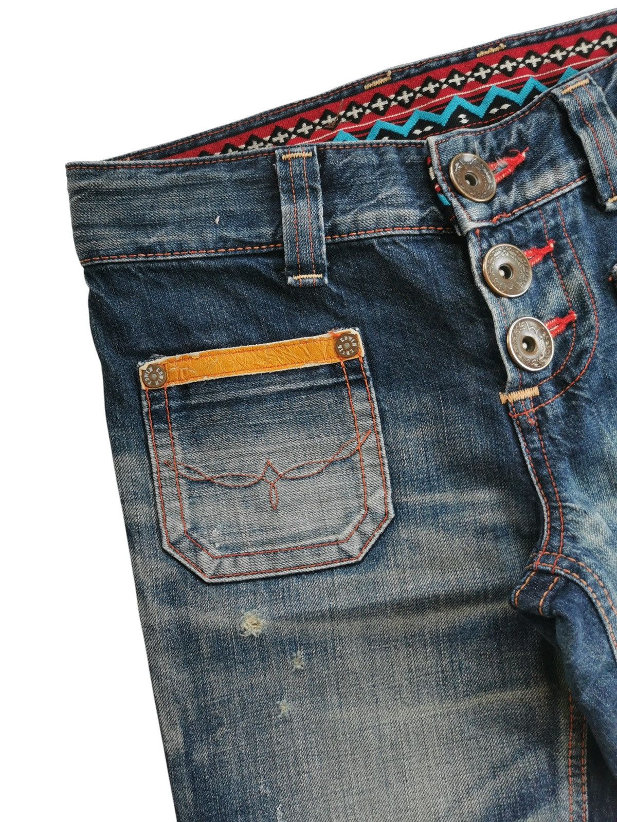 Tornado Mart Vtg Edwin BlueTrip Bushpant Mudwash Bootcut,Flared Denim Size US 28 / EU 44 - 8 Thumbnail
