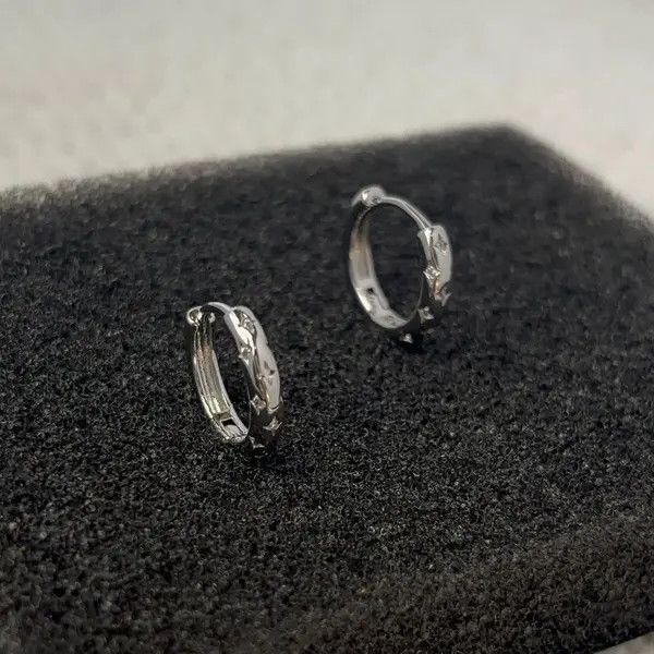 Other Star Small Hoop Earrings for Women Men Unisex Earrings Size ONE SIZE - 3 Thumbnail