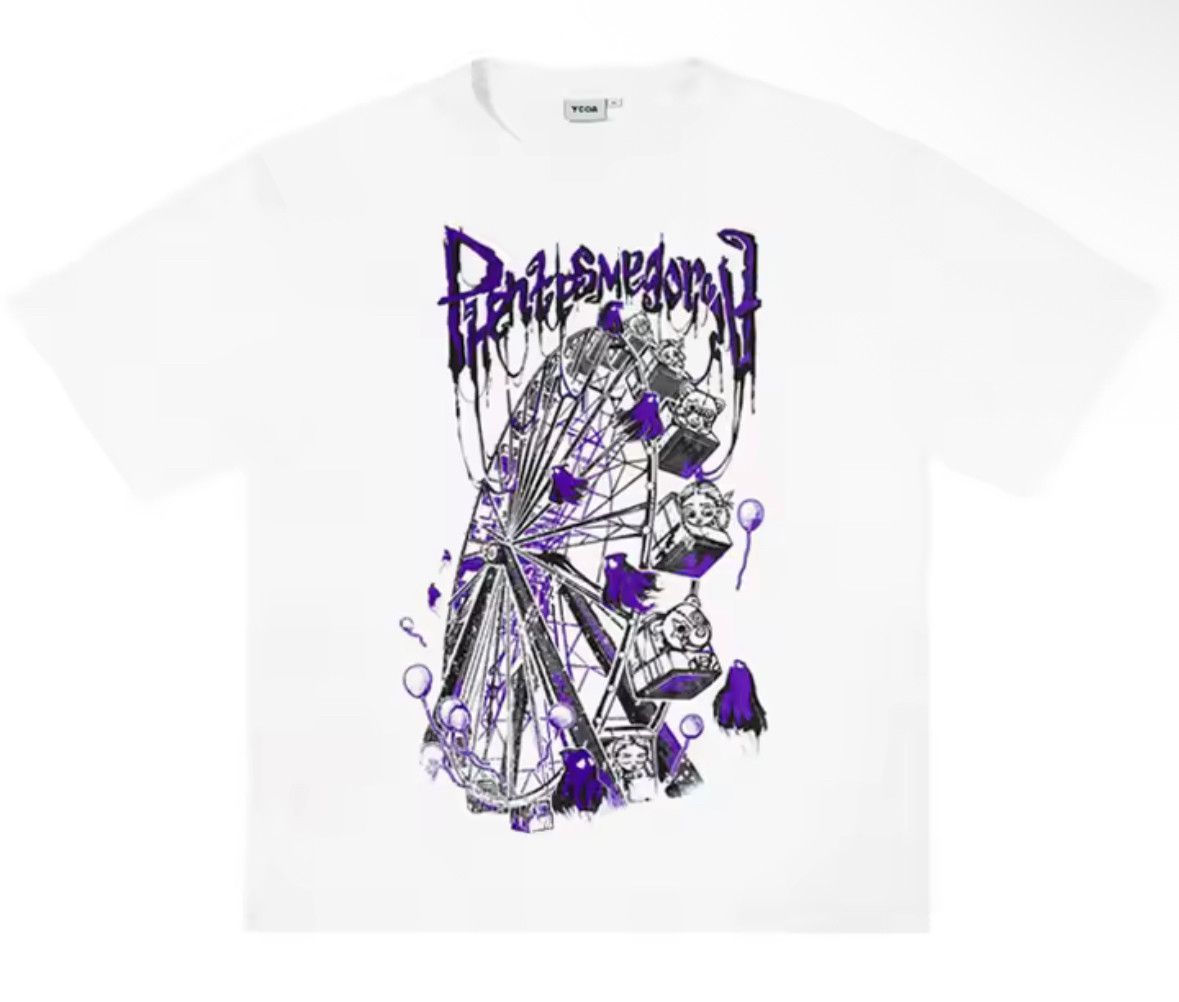 Japanese Brand Streetwear Grunge Gothic Bear Ghost Wheel White T-Shirt Size US XL / EU 56 / 4 - 2 Thumbnail