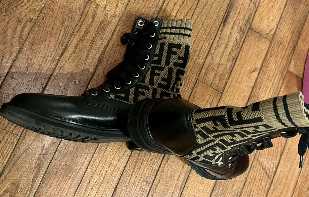 Fendi Fendi FF combat boots Size US 11 / IT 41 - 6 Thumbnail