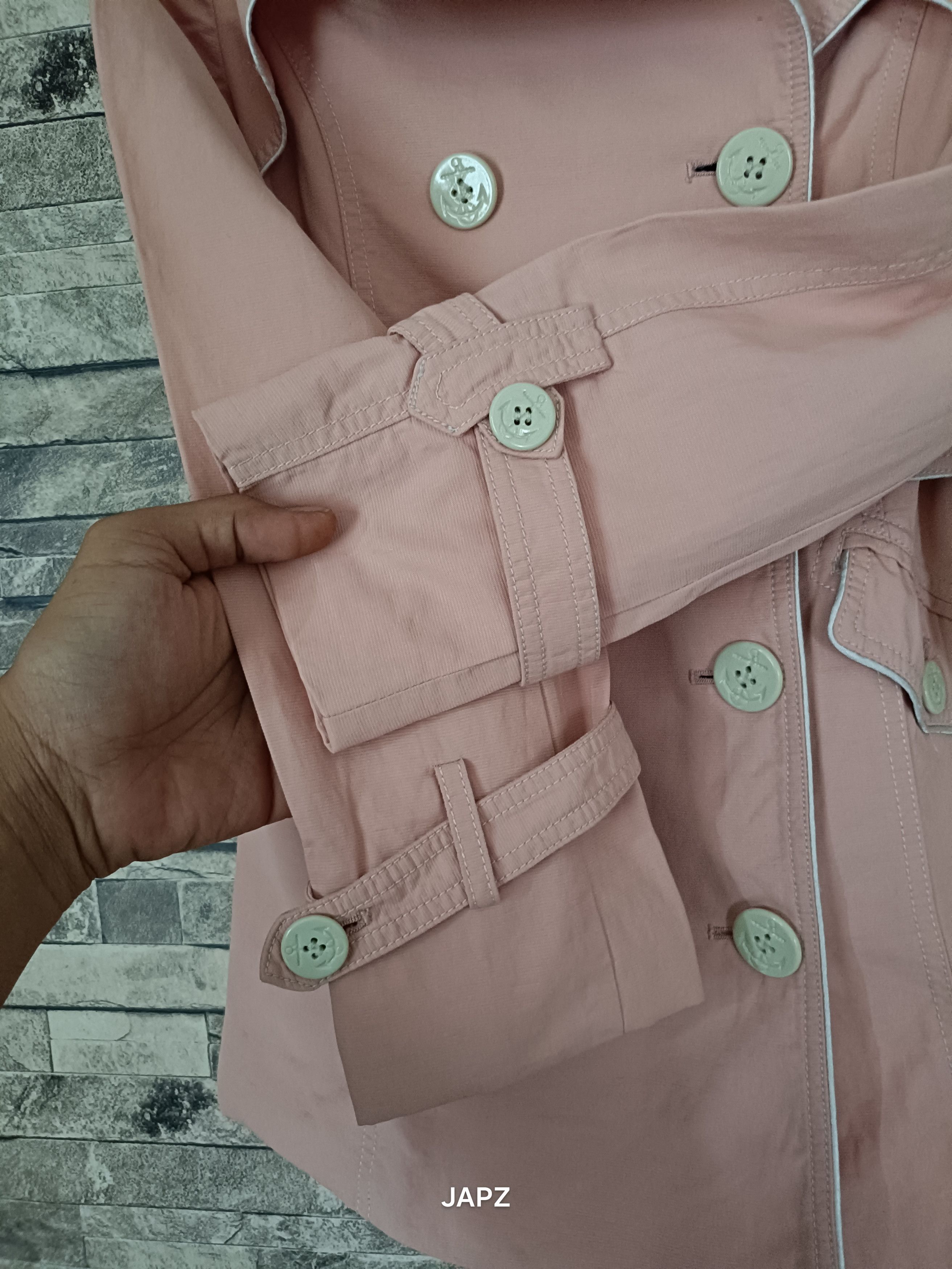 Designer × Vintage Vintage Etam paris trench jacket Size XS / US 0-2 / IT 36-38 - 3 Thumbnail