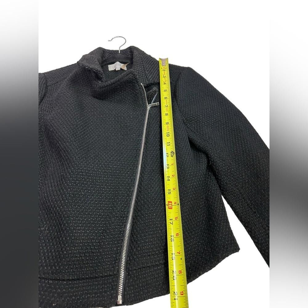 Designer 1. State l Tweed Black Moto Jacket Medium Size M / US 6-8 / IT 42-44 - 7 Thumbnail