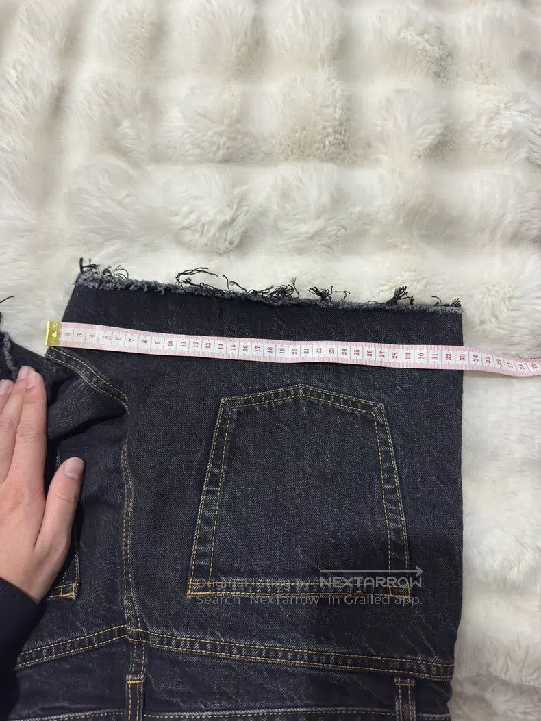 Saint Laurent Paris Saint Laurent Paris Fringed Destroyed Denim Shorts Size US 31 - 8 Thumbnail