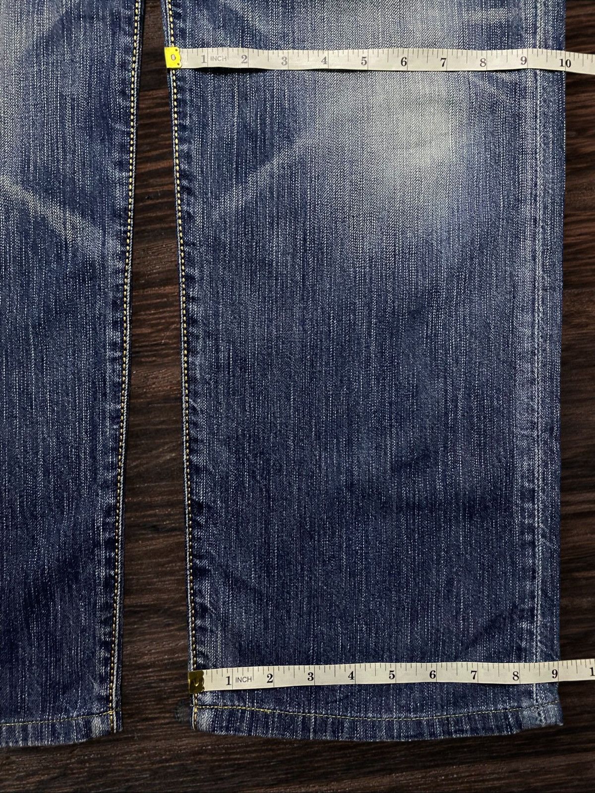 Junya Watanabe Vintage Japanese Brand Edwin 424XV Heavy Faded Baggy Jeans Size US 37 - 16 Thumbnail
