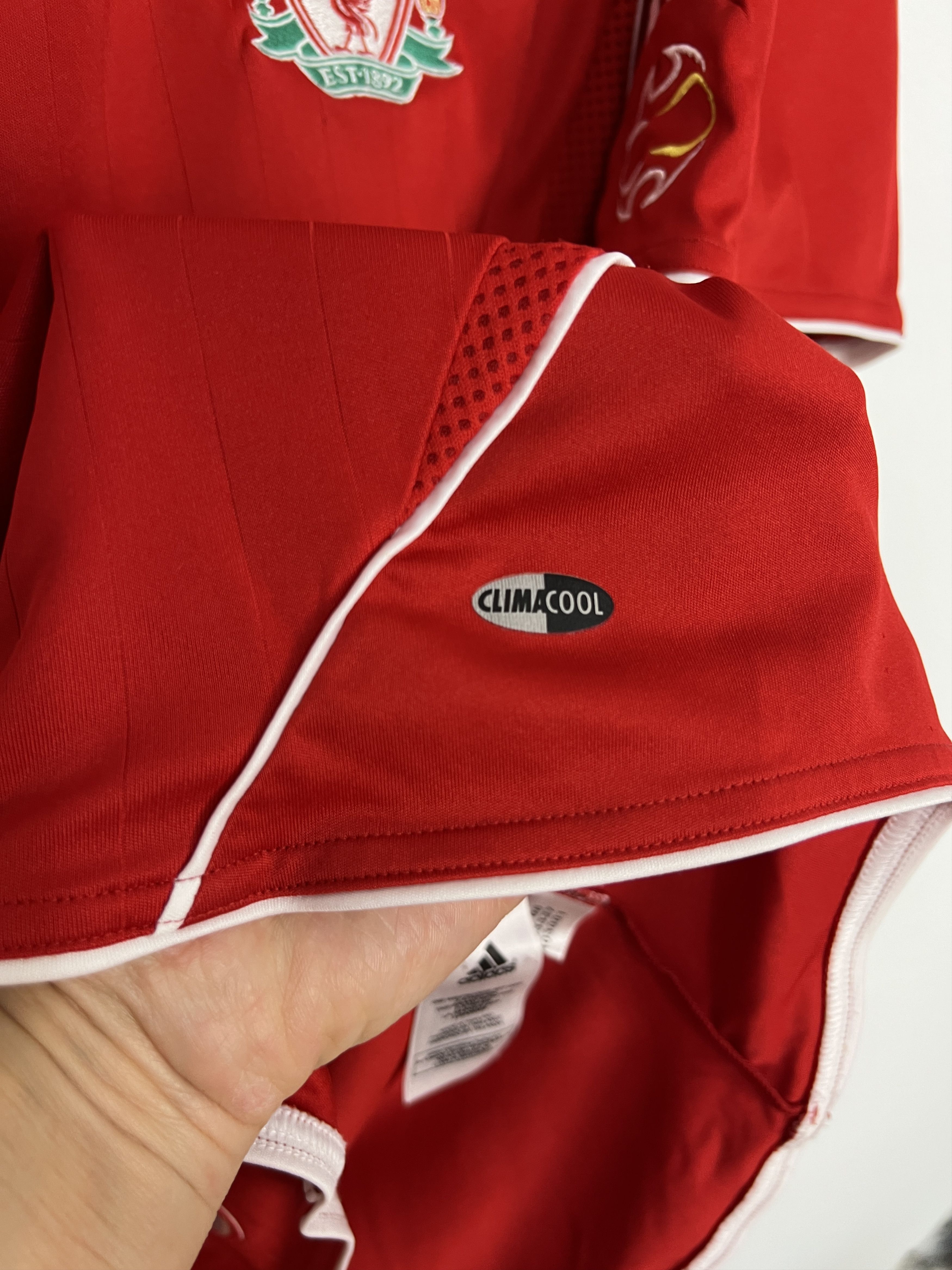 Adidas Liverpool Home football shirt 2006 Soccer Jersey Trikot Size US L / EU 52-54 / 3 - 4 Thumbnail