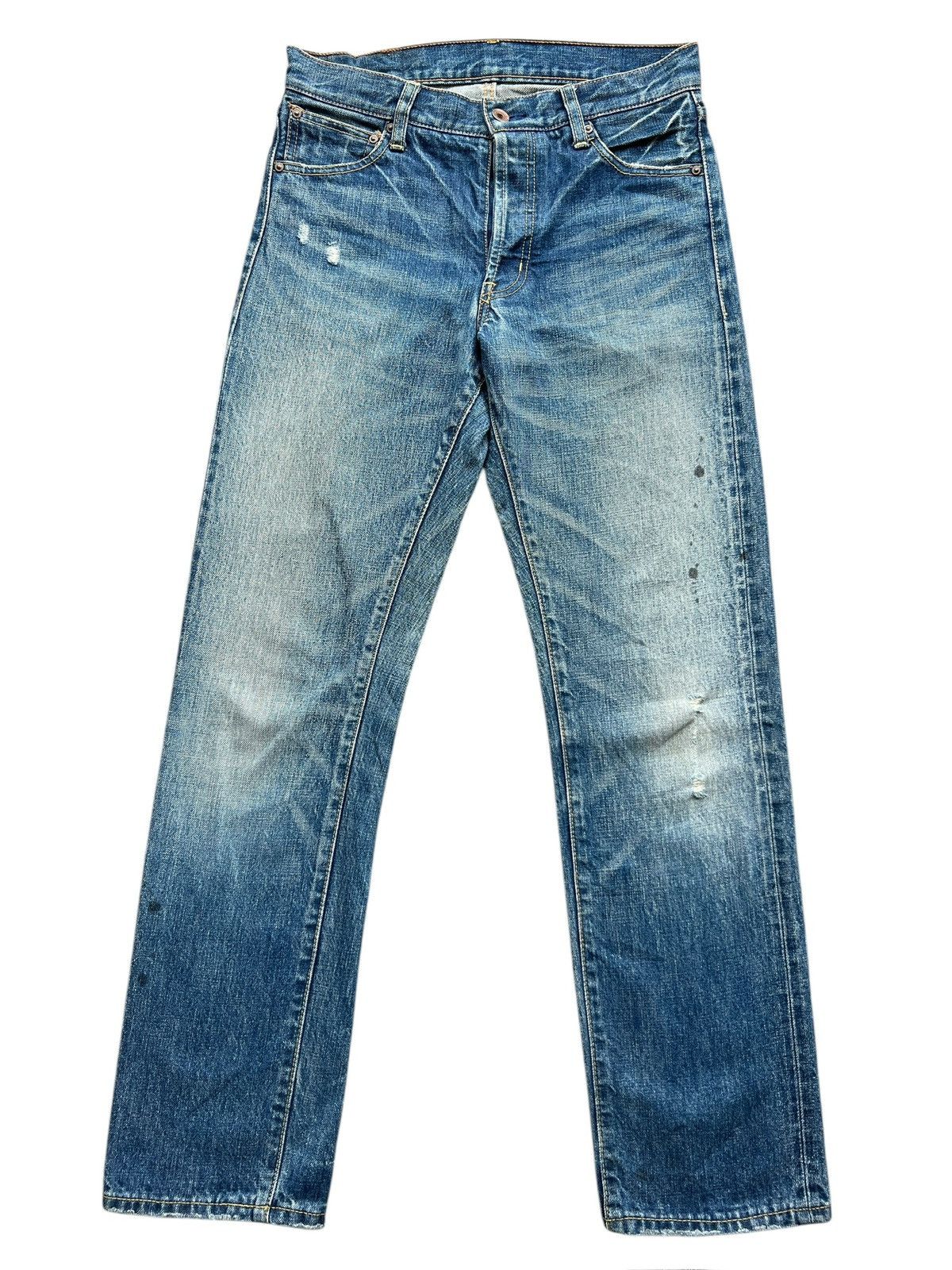Vintage Vintage Japanese Selvedge Distressed Denim Jeans 30x30 Size US 30 / EU 46 - 2 Thumbnail