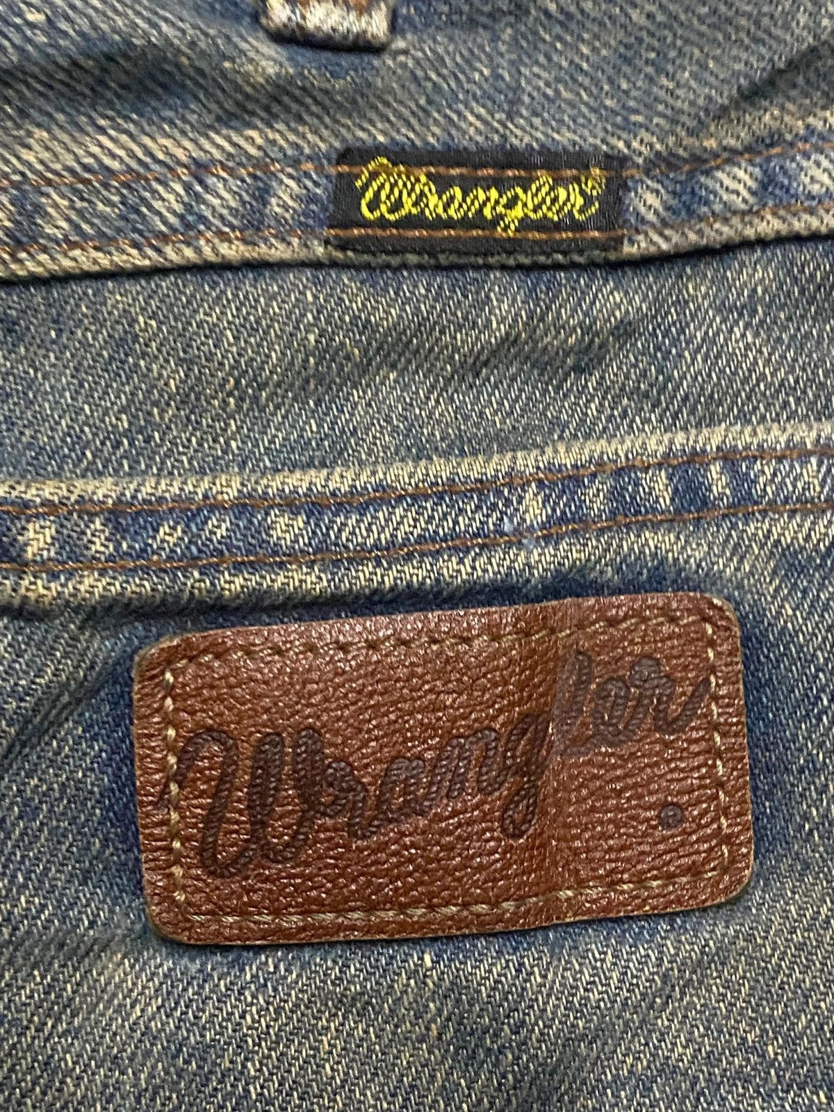 Sandro Vintage Wrangler Sanforized Mud Wash Distressed Flare Jeans Size US 27 - 10 Thumbnail