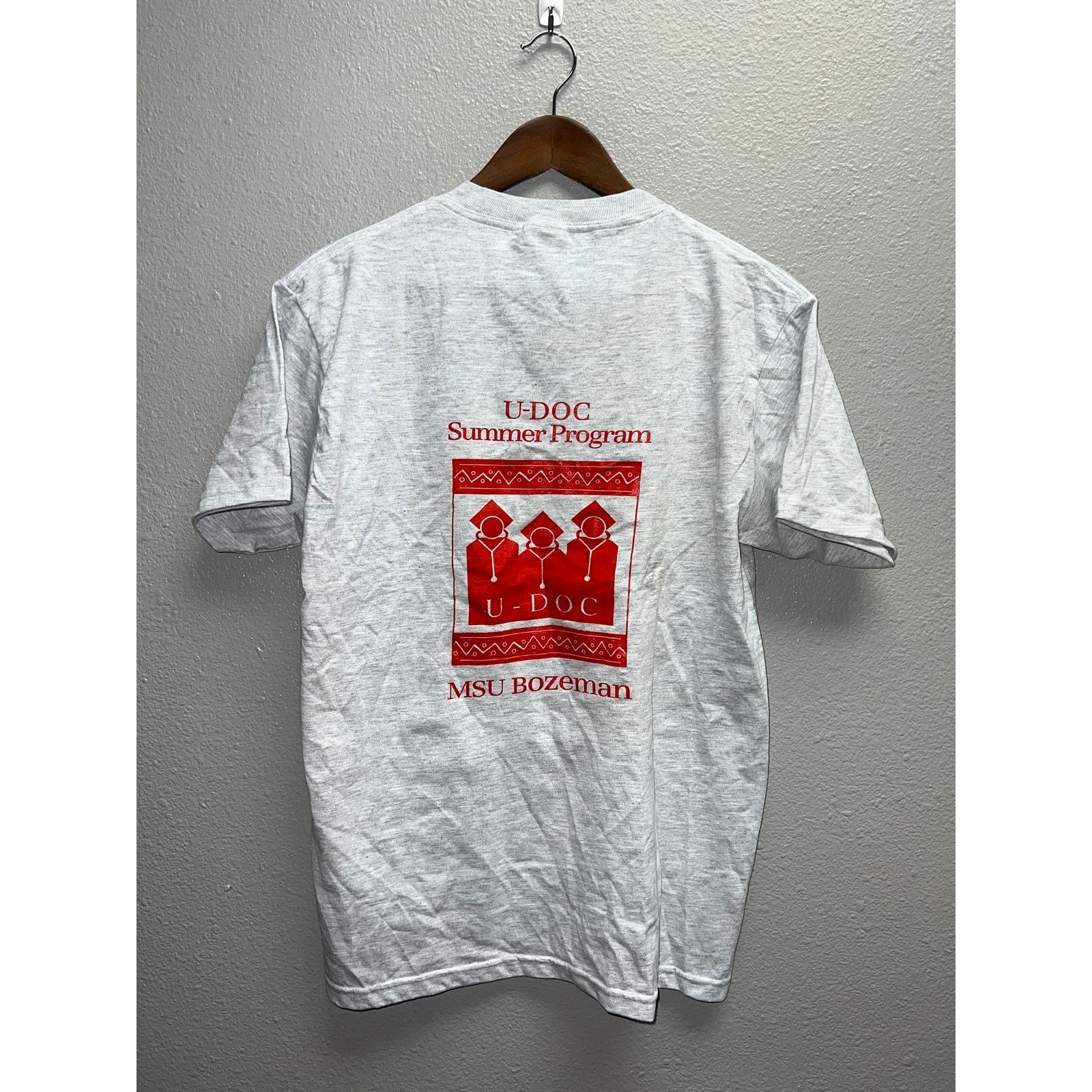 Jerzees Vintage MSU Shirt Montana State University U Doc Gray Tee M Size US M / EU 48-50 / 2 - 1 Thumbnail