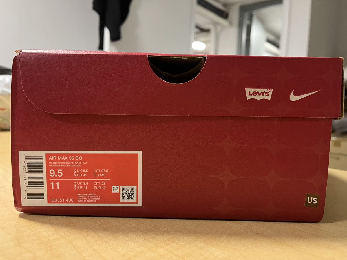 Levi's × Nike Nike Air Max 95 OG Levis Raw Denim (Friends & Family) Size US 9.5 / EU 42-43 - 4 Thumbnail