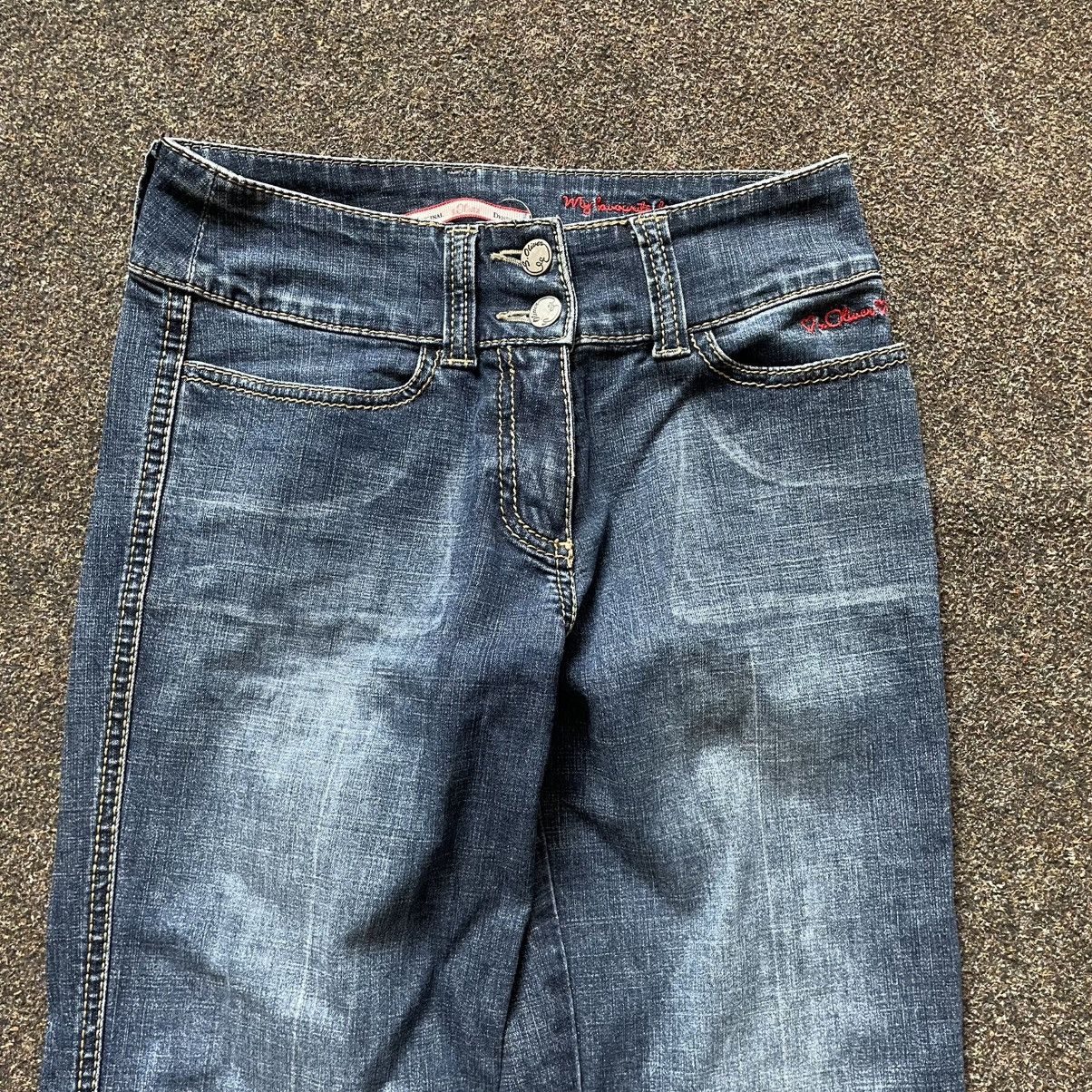 Vintage Vintage Y2K Baggy Flared Jeans Distressed Thrashed Grunge 33 Size 33" - 2 Thumbnail