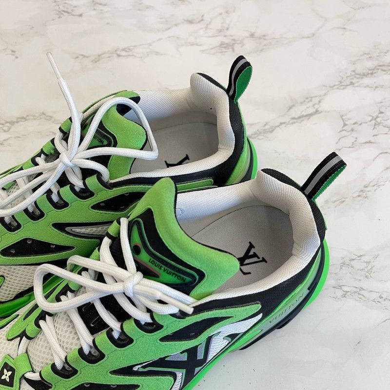 Louis Vuitton Louis Vuitton Runner Tatic Stylish Green Sneakers -2508 Size US 8 / EU 41 - 7 Thumbnail