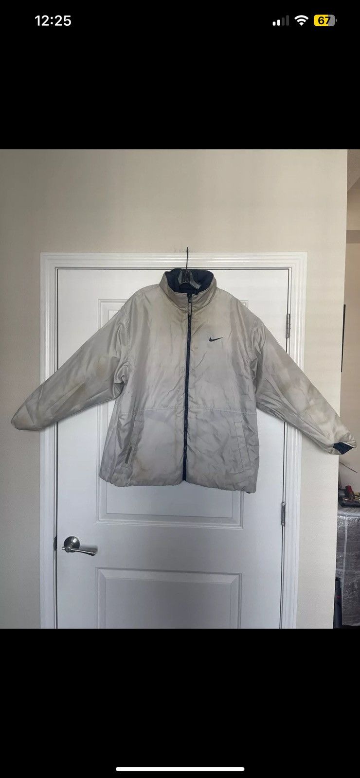 Nike × Vintage NIKE REVERSIBLE PUFFER JACKET NAVY AND GRAY. MENS SZ MEDIUM. Size US M / EU 48-50 / 2 - 13 Thumbnail
