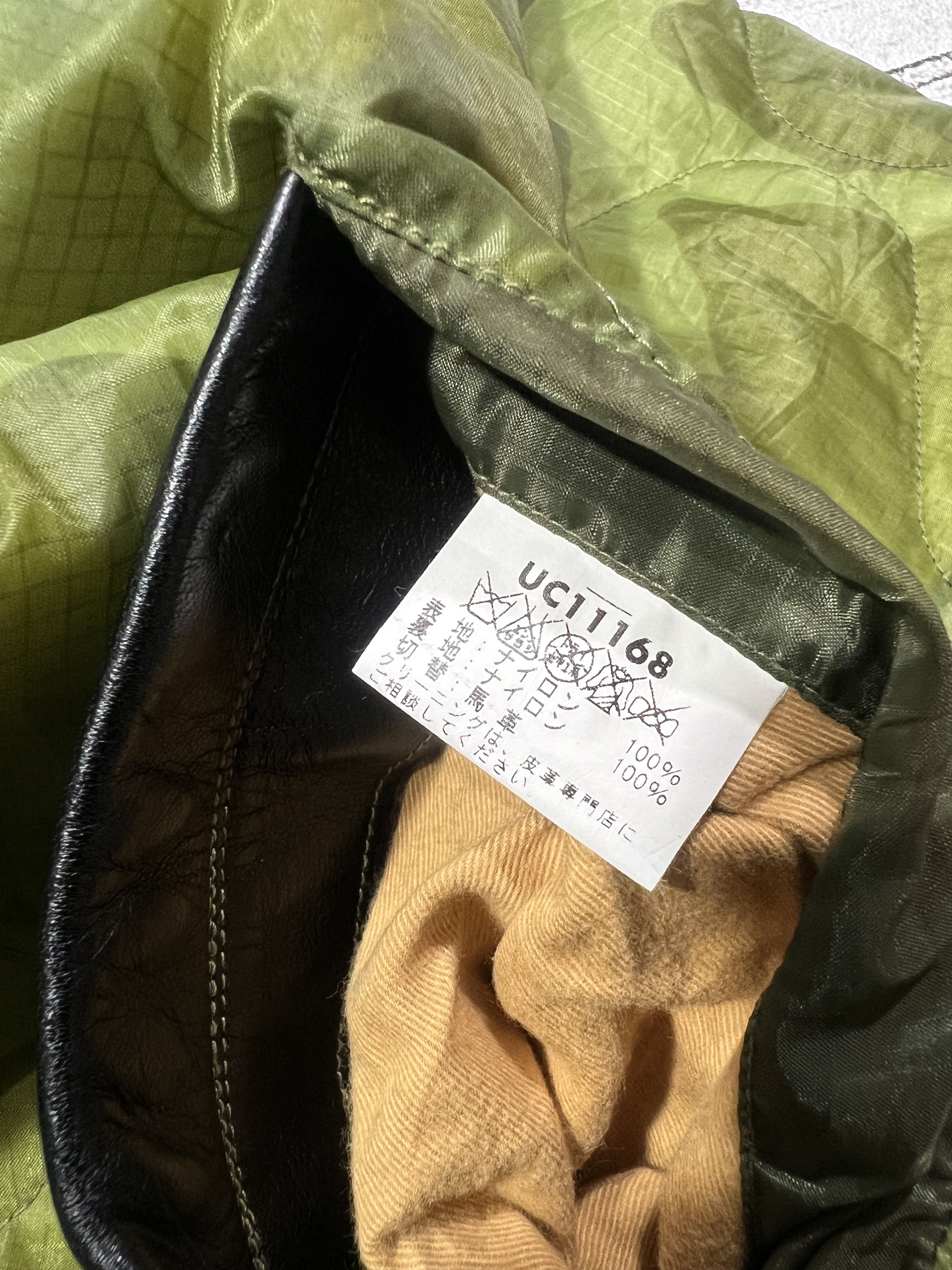 Buzz Rickson's 2000s Buzz Ricksons Leather Quilted Camo Military Jacket Size US L / EU 52-54 / 3 - 7 Thumbnail