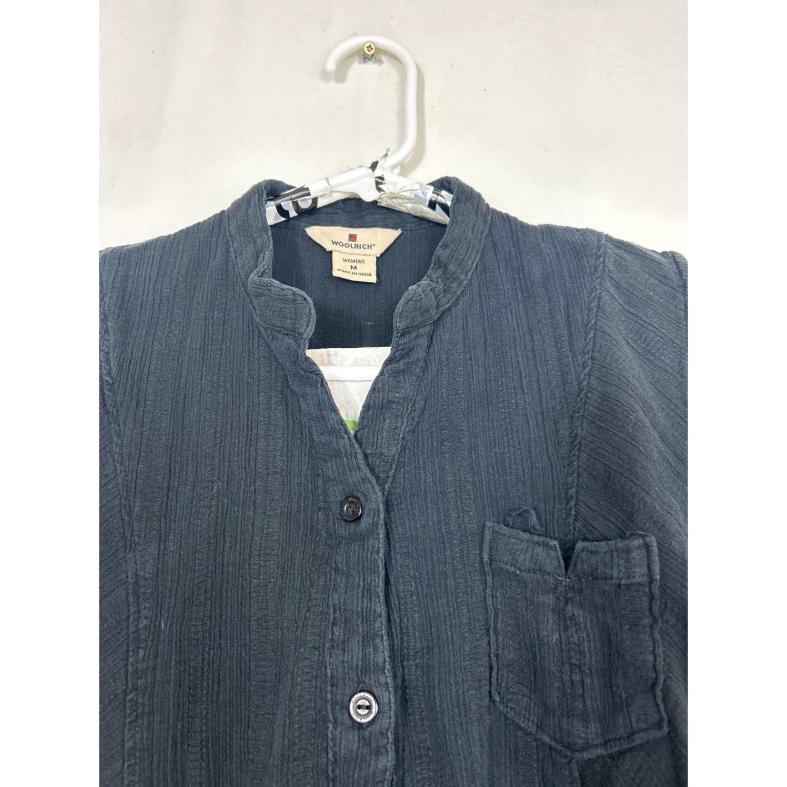 Vintage VINTAGE Woolrich Shirt Tunic Womens Black 100% Cotton Sleeveless Button-Up M Size M / US 6-8 / IT 42-44 - 3 Thumbnail