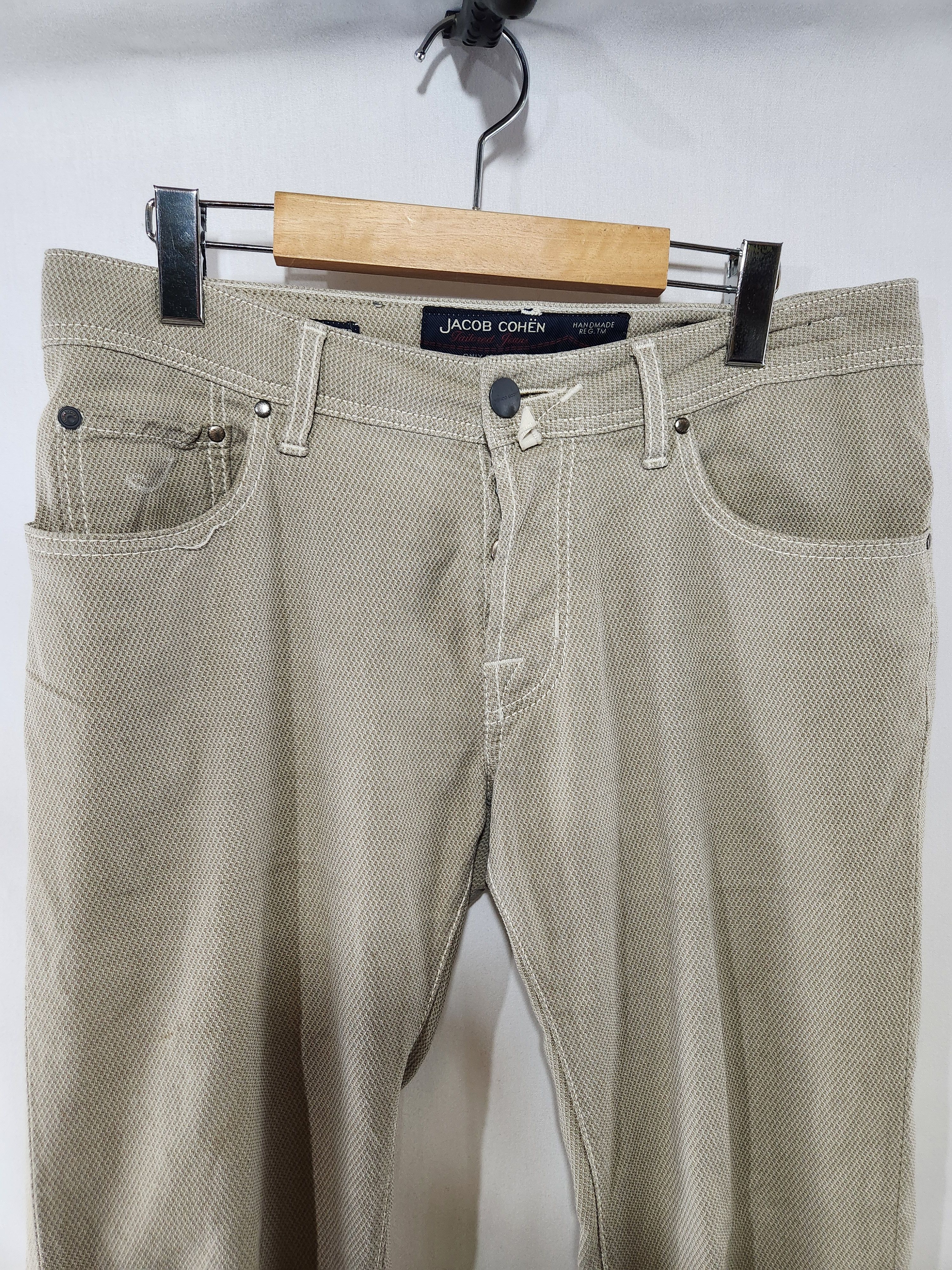 Jacob Cohen Nick Fit Style 622 Cross Woven Gray Size US 32 / EU 48 - 4 Thumbnail