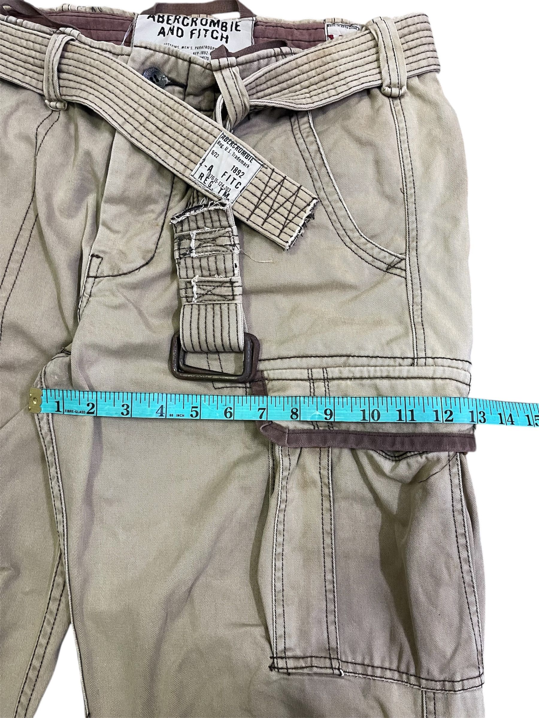Abercrombie & Fitch A&F Combat Ultra Heavy Cargo Beige Size XL Size US 36 / EU 52 - 12 Thumbnail