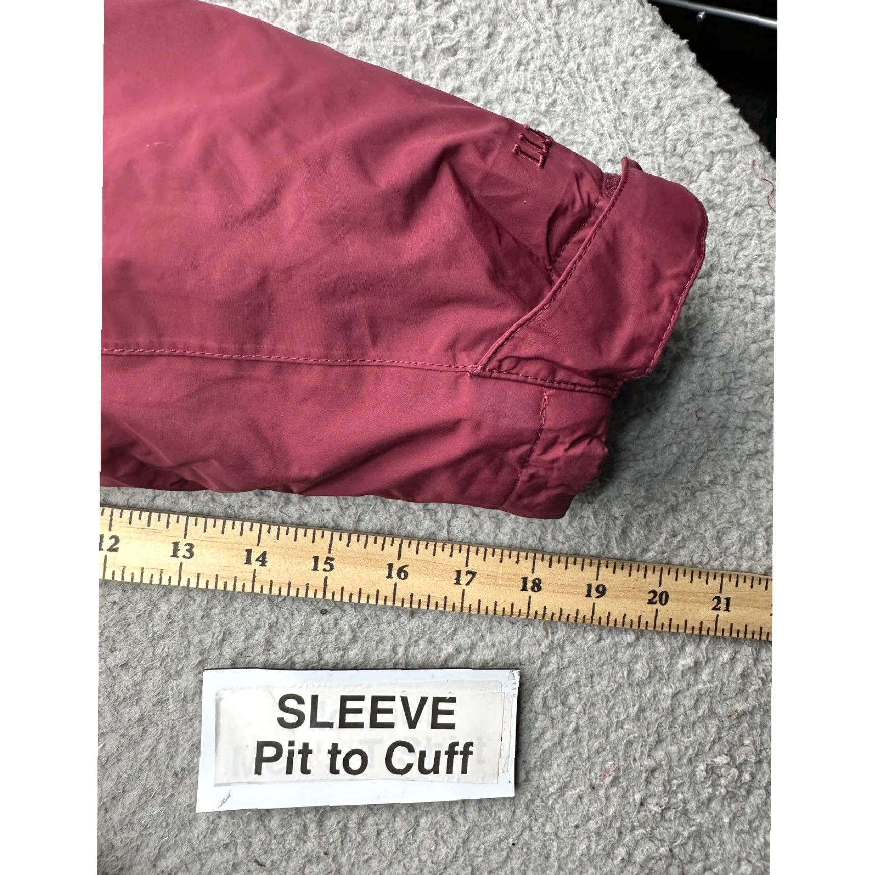 Vintage LL Bean Goose Down Puffer Quilted Long Hooded Coat Womens Small Red Parka Jacket Size S / US 4 / IT 40 - 5 Thumbnail