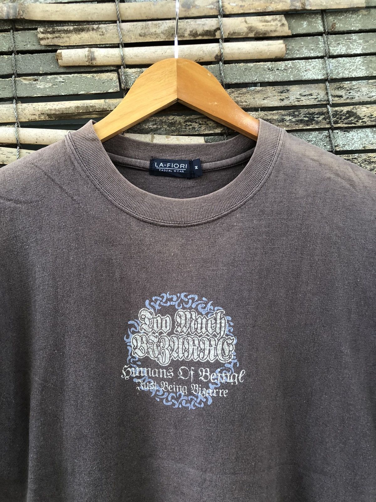 Japanese Brand × Vintage Vintage Sundaded La-Fiori Tribal Poem Skull Tee Size US L / EU 52-54 / 3 - 9 Thumbnail