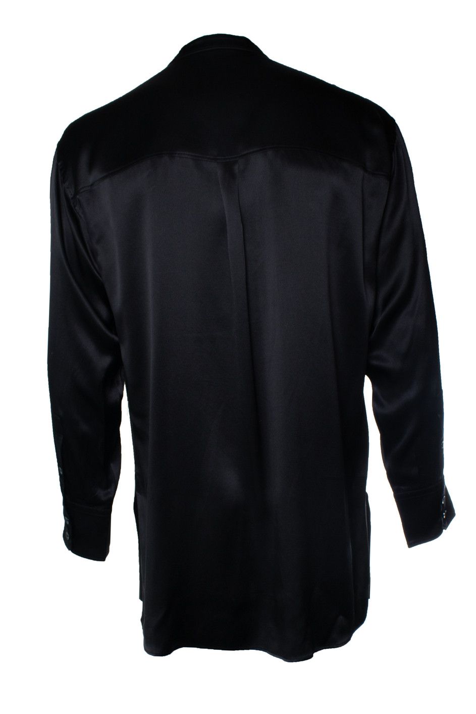 Dolce & Gabbana Dolce & Gabbana, Silk black shirt with round neck Size US M / EU 48-50 / 2 - 3 Thumbnail