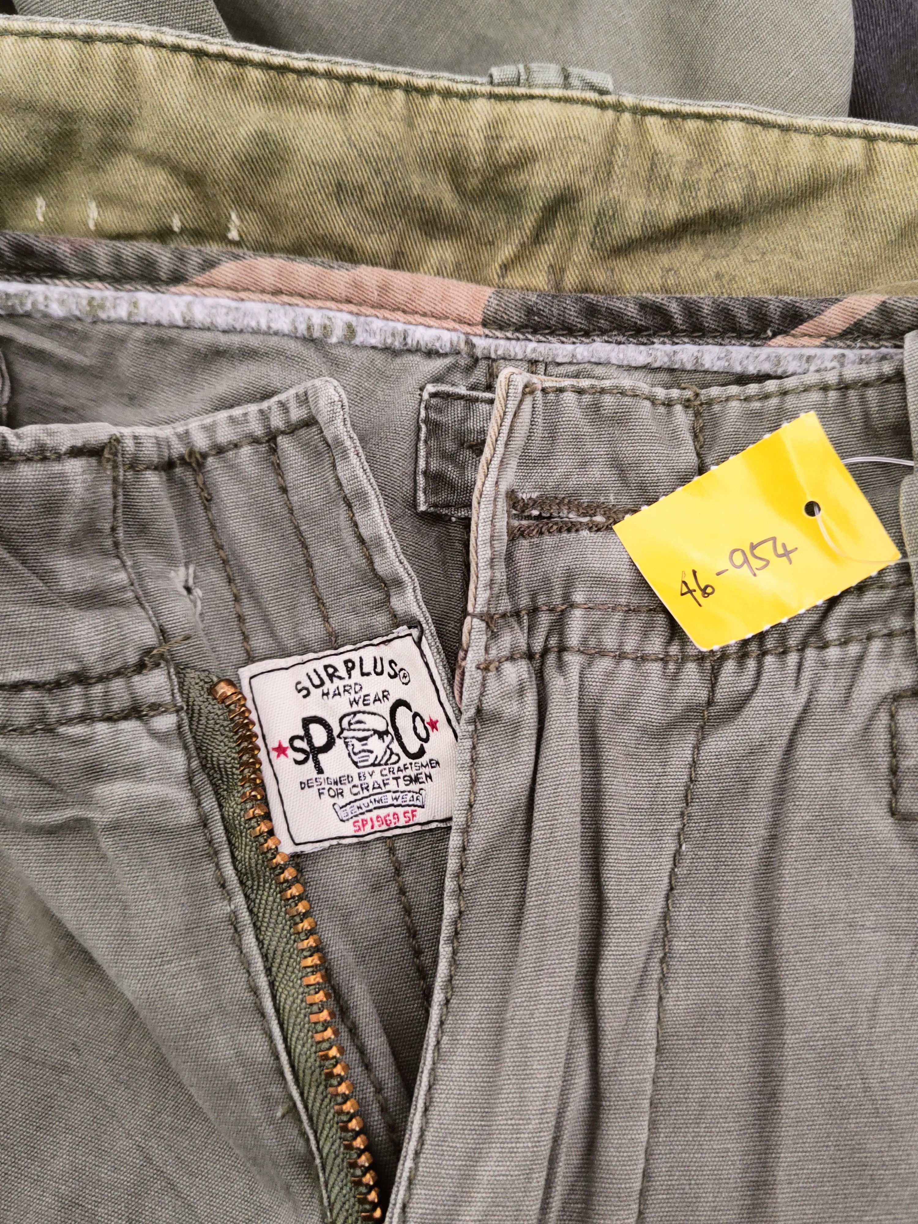 Surplus Research DL Surplus Green Multipocket Cargo Pants #46-954 Size US 31 - 16 Thumbnail