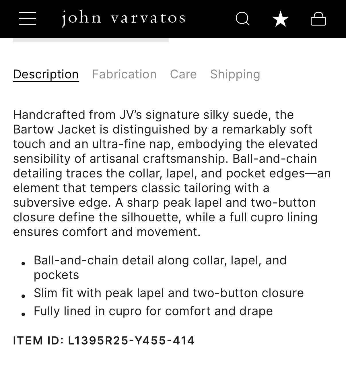 John Varvatos John Varvatos Bartow Leather Blazer Midnight Blue Size 48 Size 38R - 8 Thumbnail