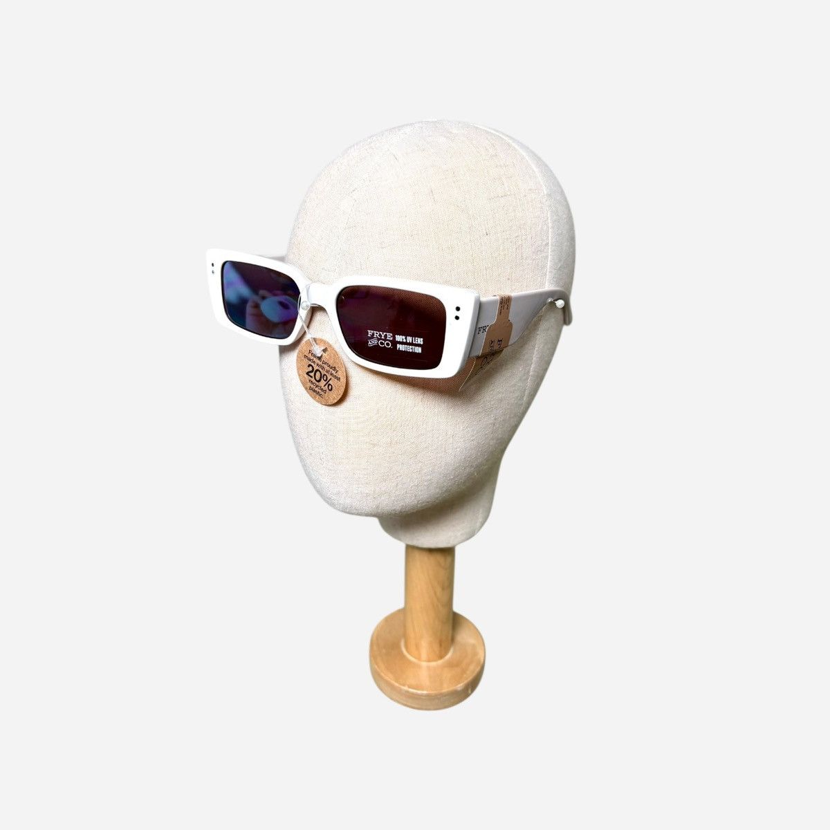Frye Frye Women’s Ivory Plastic 100% UVA/UVB Sunglasses Size ONE SIZE - 5 Thumbnail