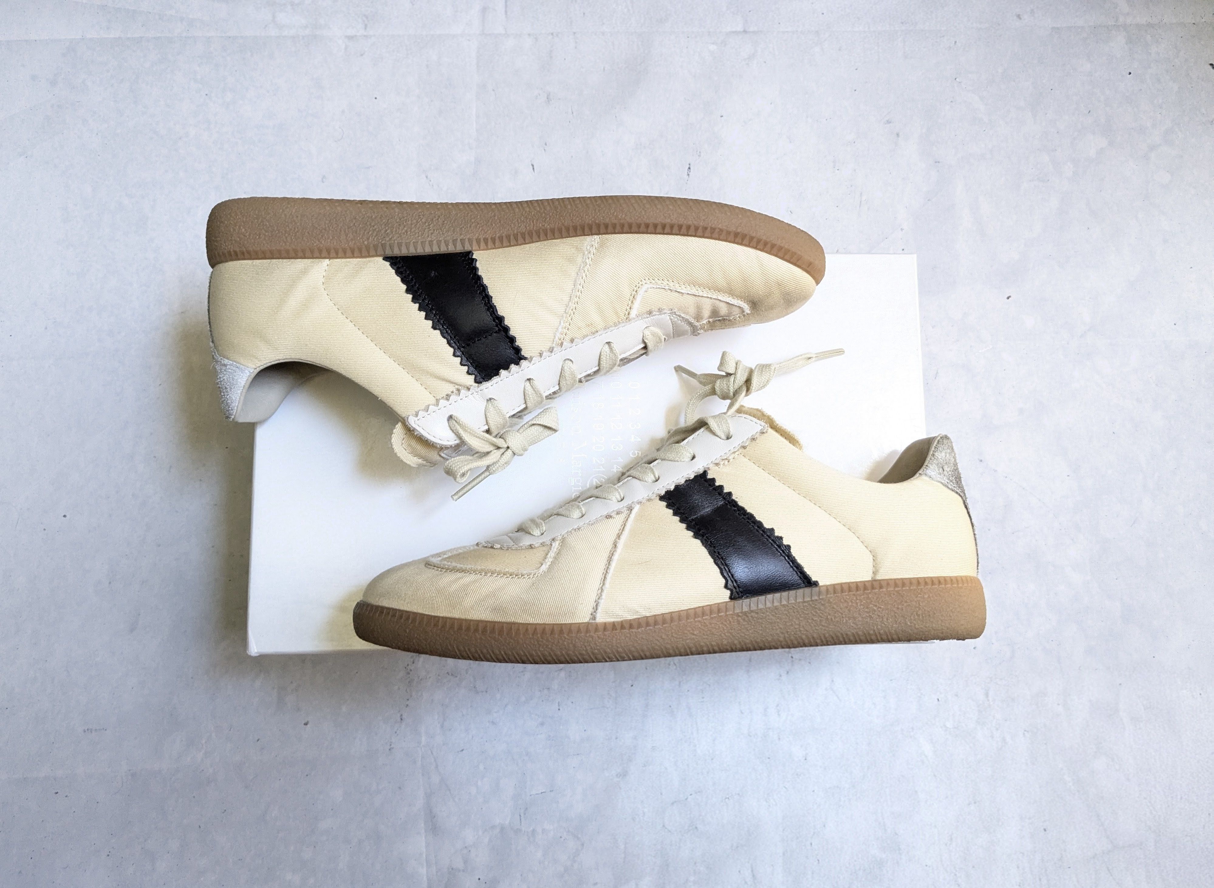 Maison Margiela Maison Margiela GAT Replica Canvas 9 42 Low Tops Gum Size US 9 / EU 42 - 1 Thumbnail