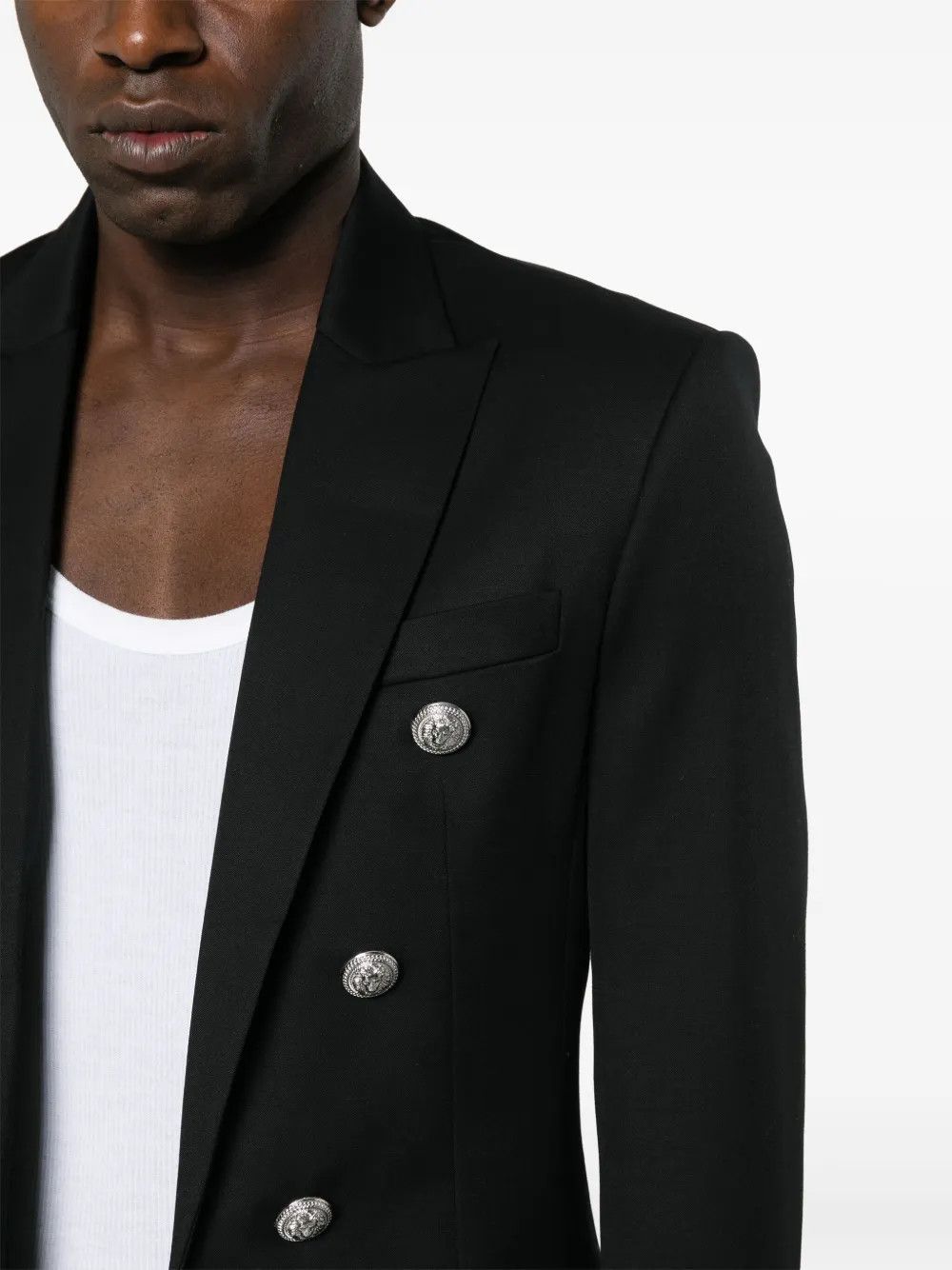 Balmain Balmain Double-Breasted Suit Jacket Size 50 Size 50R - 1 Thumbnail